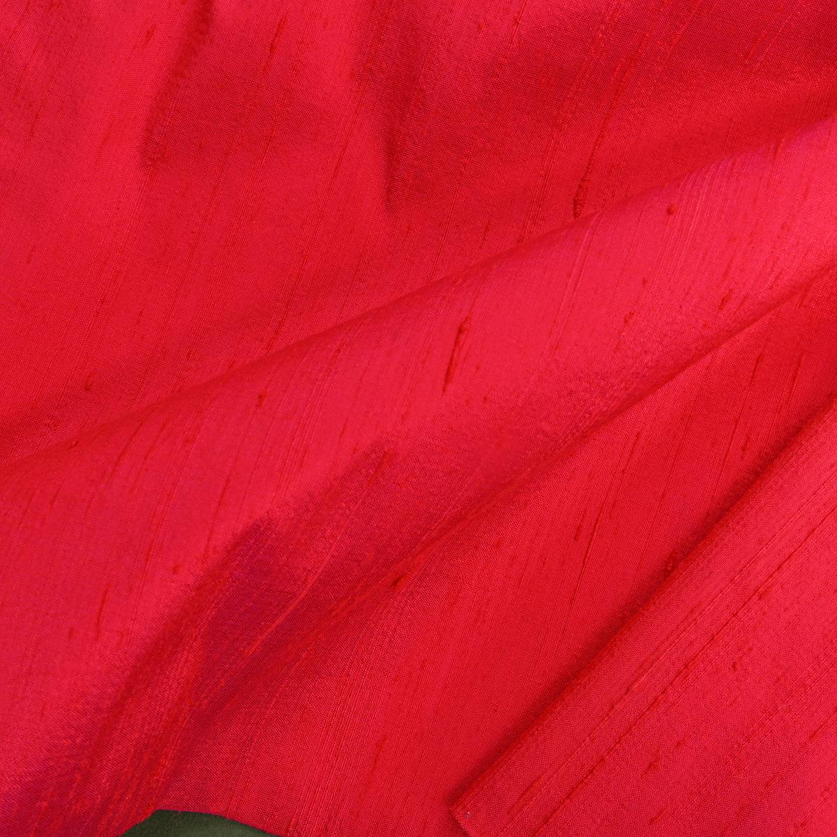 Bright PInk Plain Raw Silk Fabric