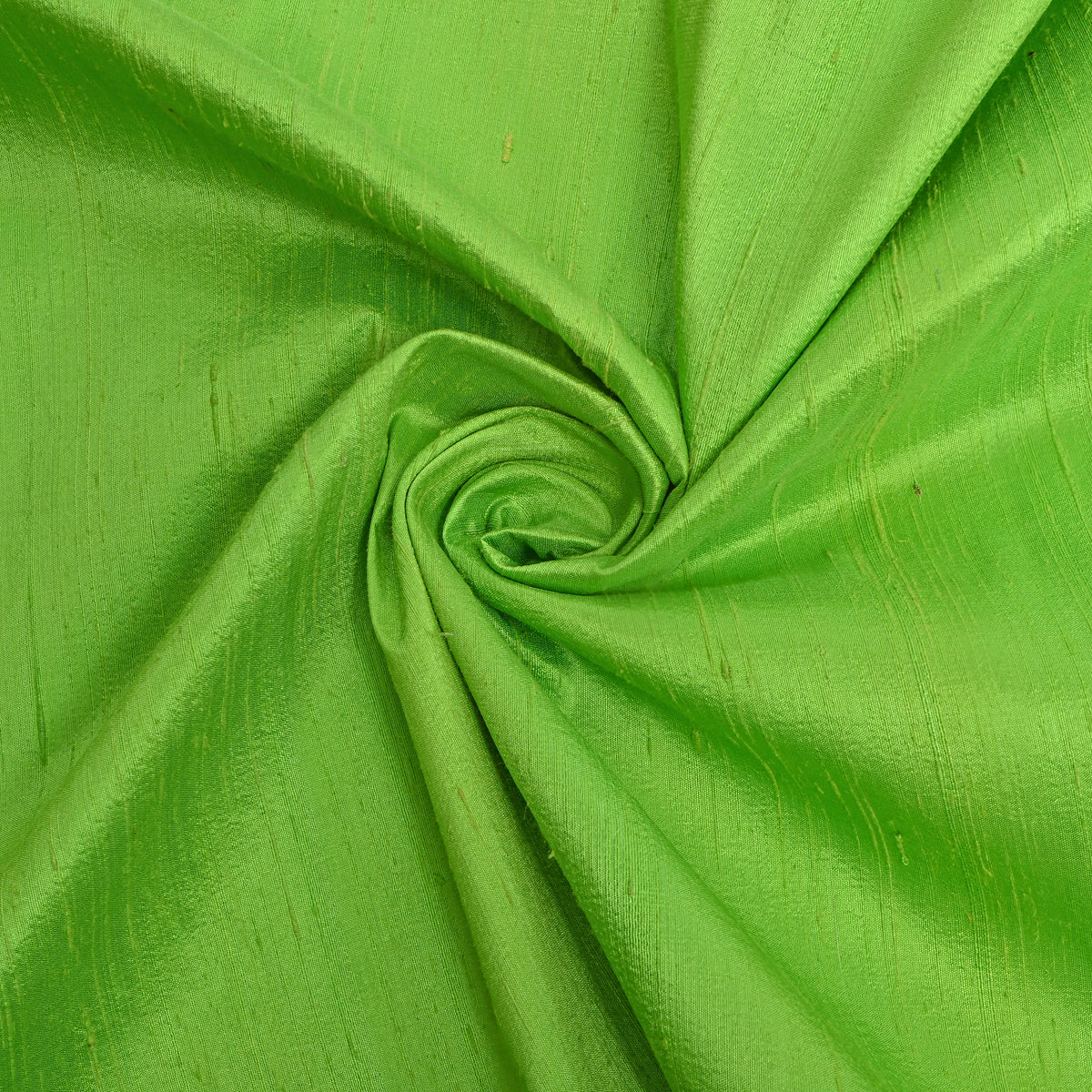 Lime Plain Raw Silk Fabric