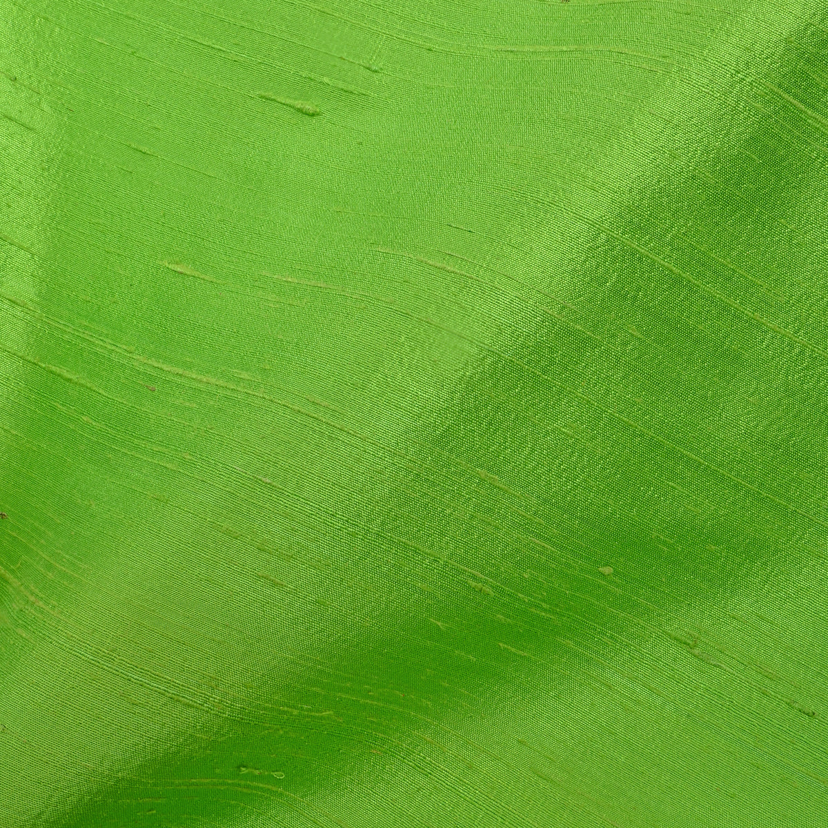 Lime Plain Raw Silk Fabric