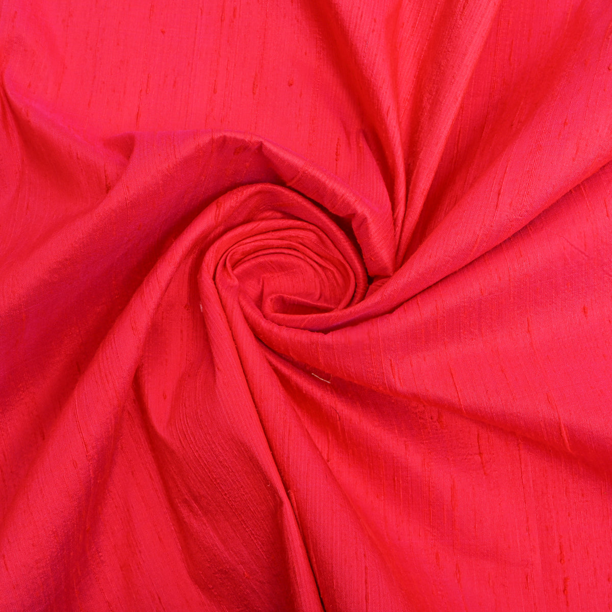 Dark Pink Plain Raw Silk Fabric