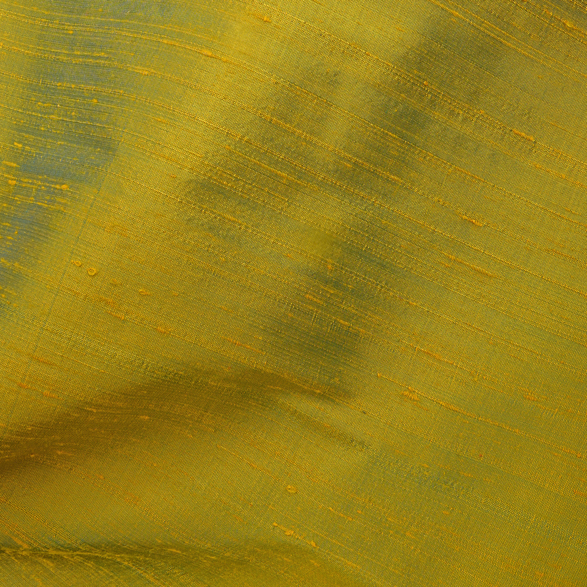 Olive Green Plain Raw Silk Fabric