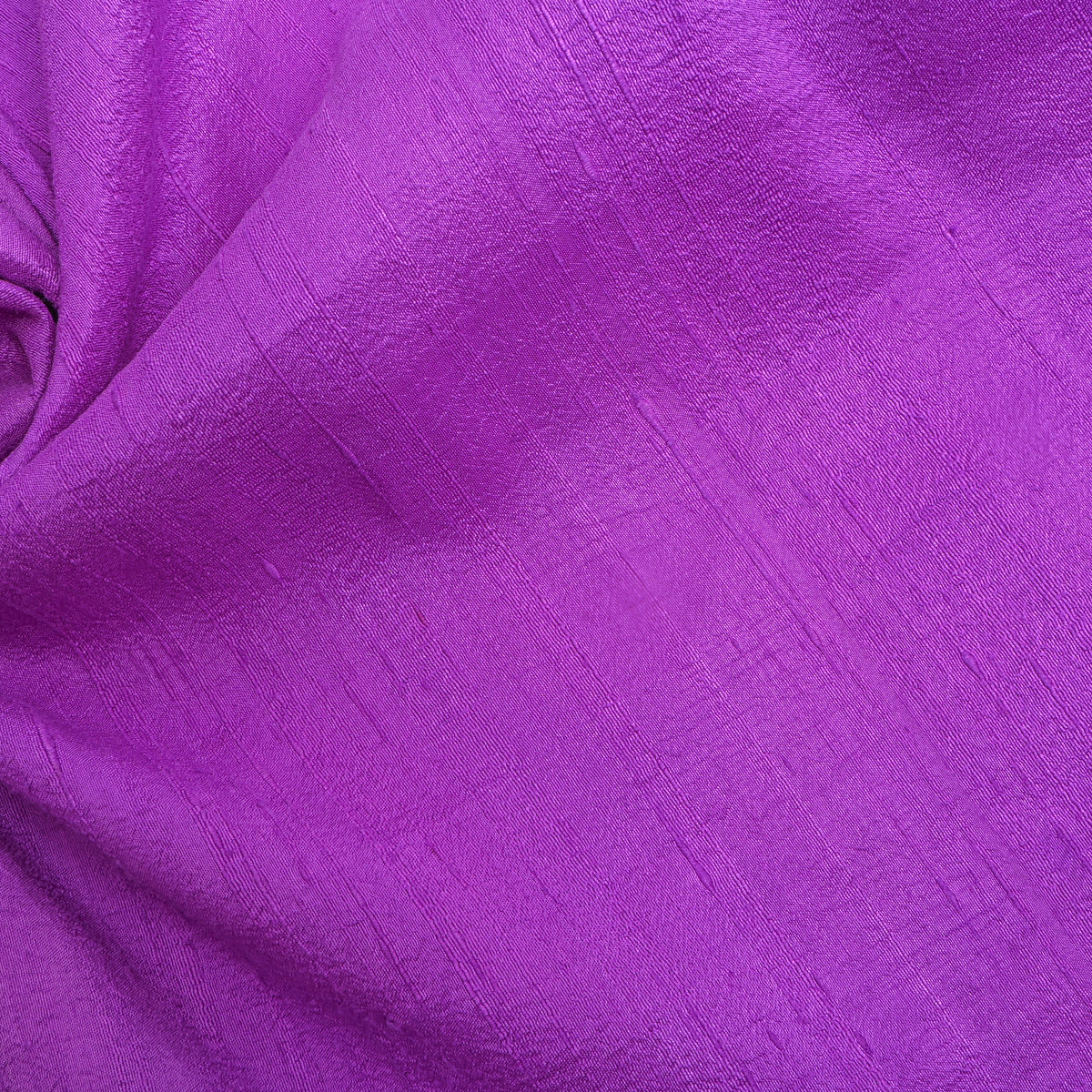 Bright Purple Plain Raw Silk Fabric