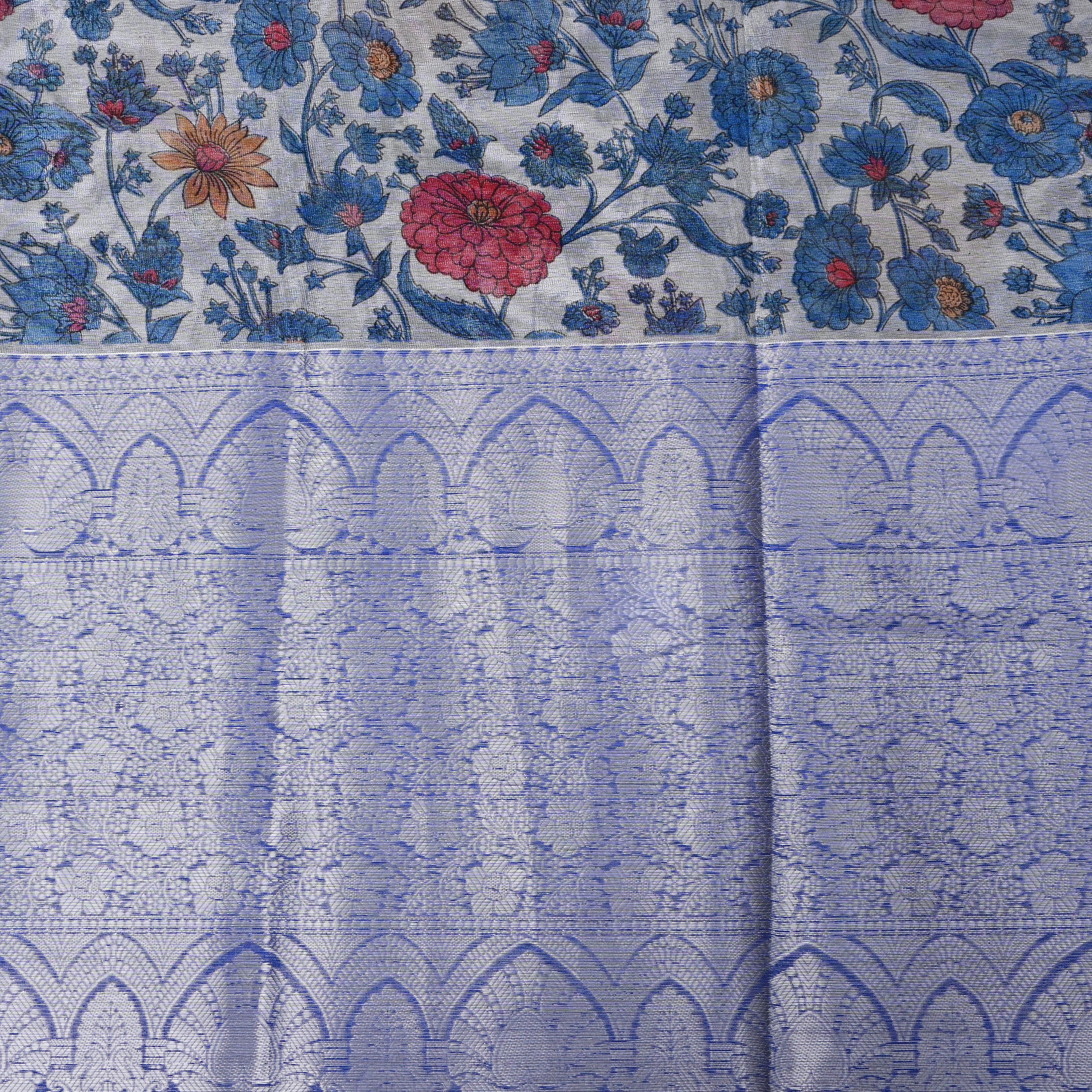 Silver Grey Plain Raw Silk