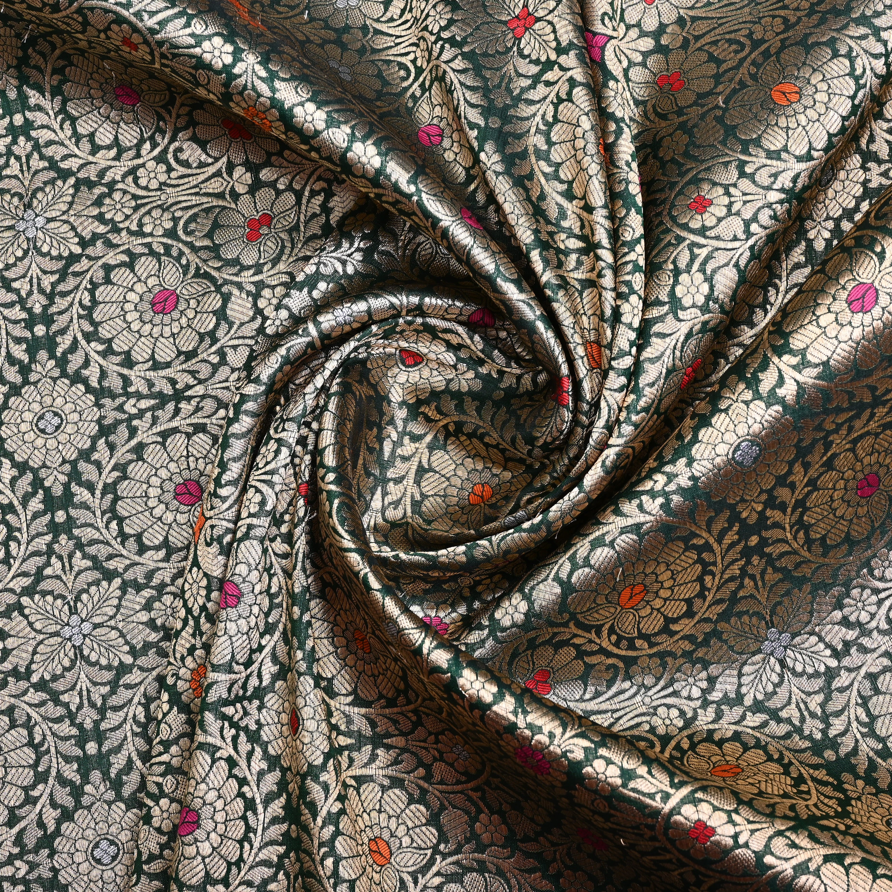 Sea Green Banaras Fabric With Intricate Zari Design