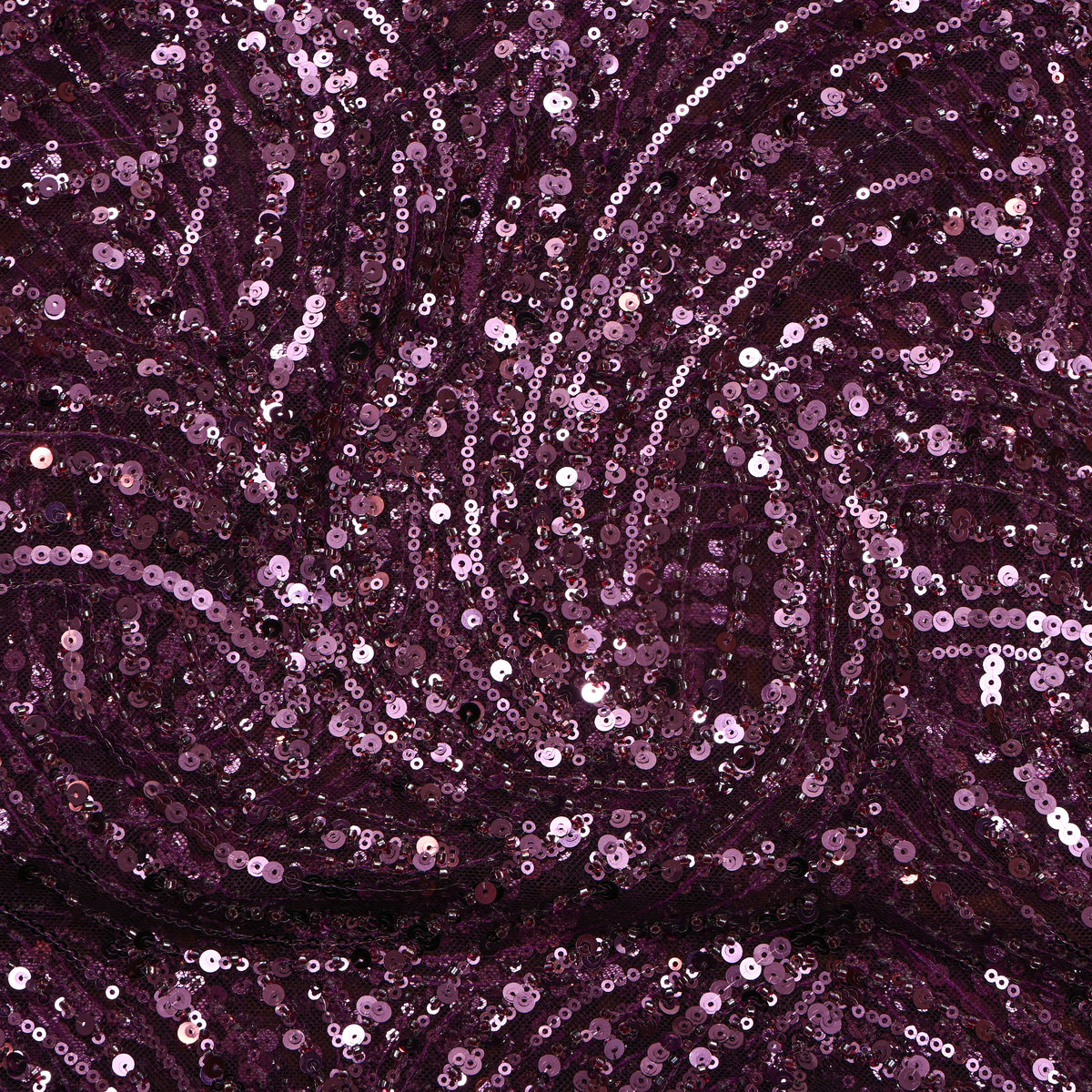 Royal Purple Net Embroidery Fabric