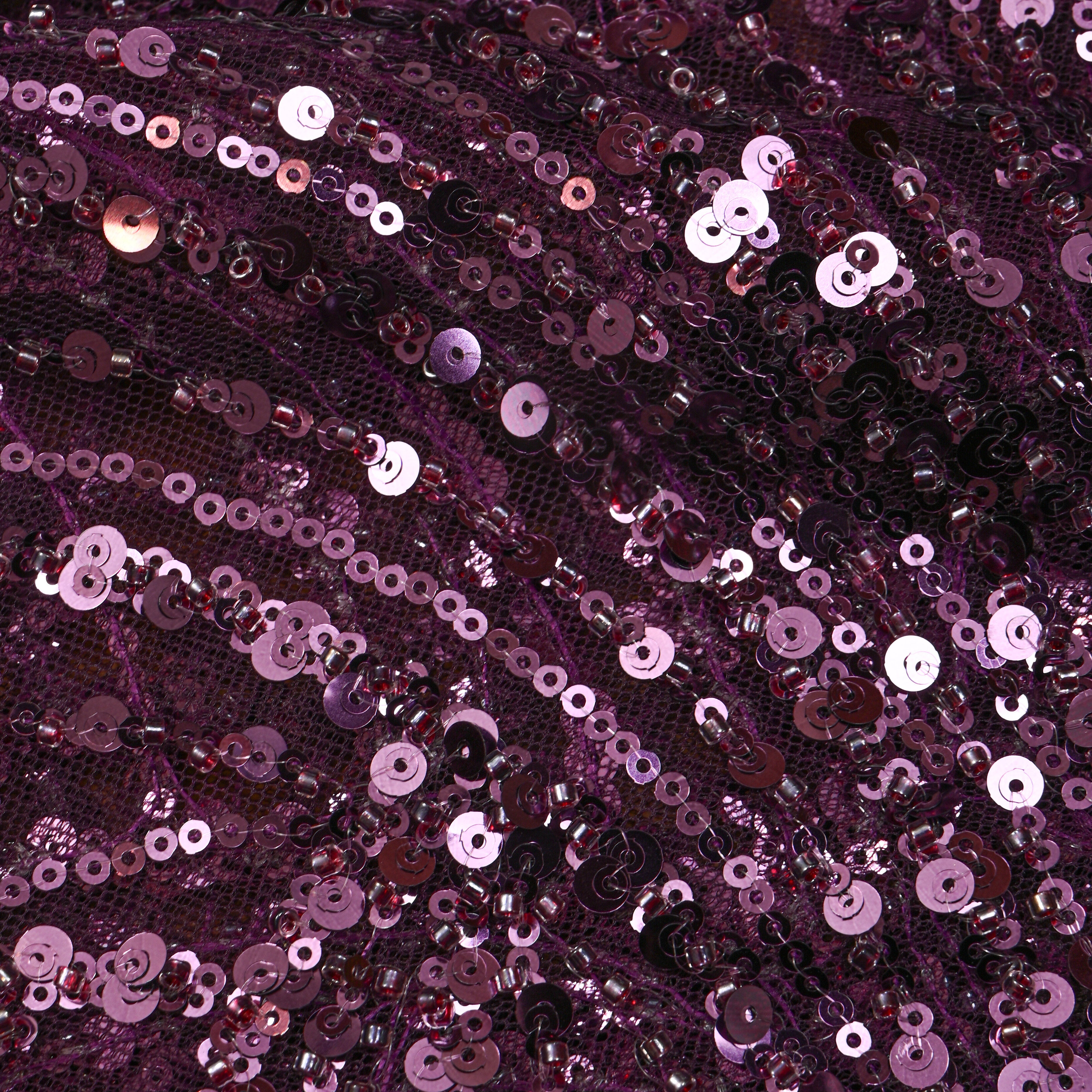Royal Purple Net Embroidery Fabric