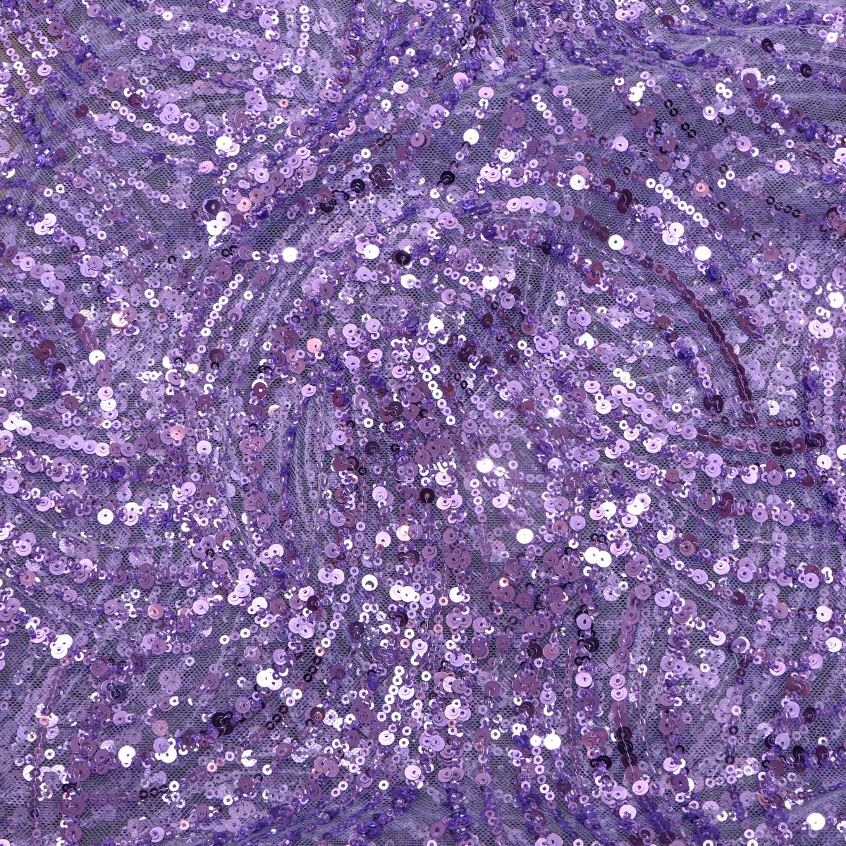 Shimmery Lilac Embroidery Net Fabric