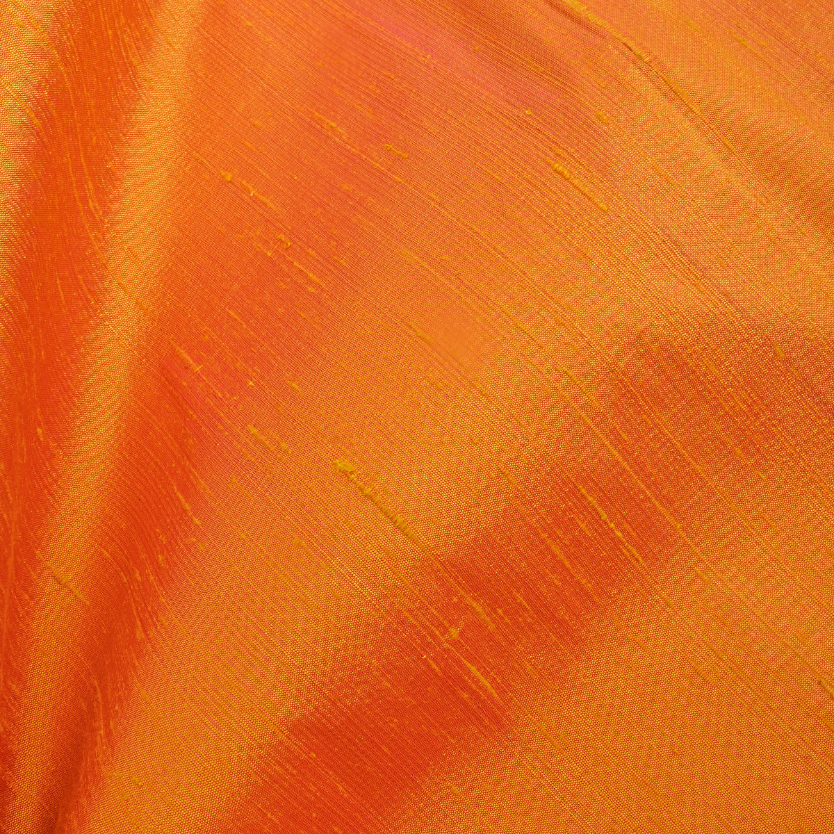 Rust Plain Raw Silk Fabric