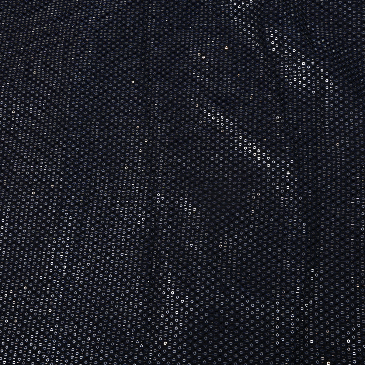 Navy Blue Sequin Embroidery Georgette Fabric