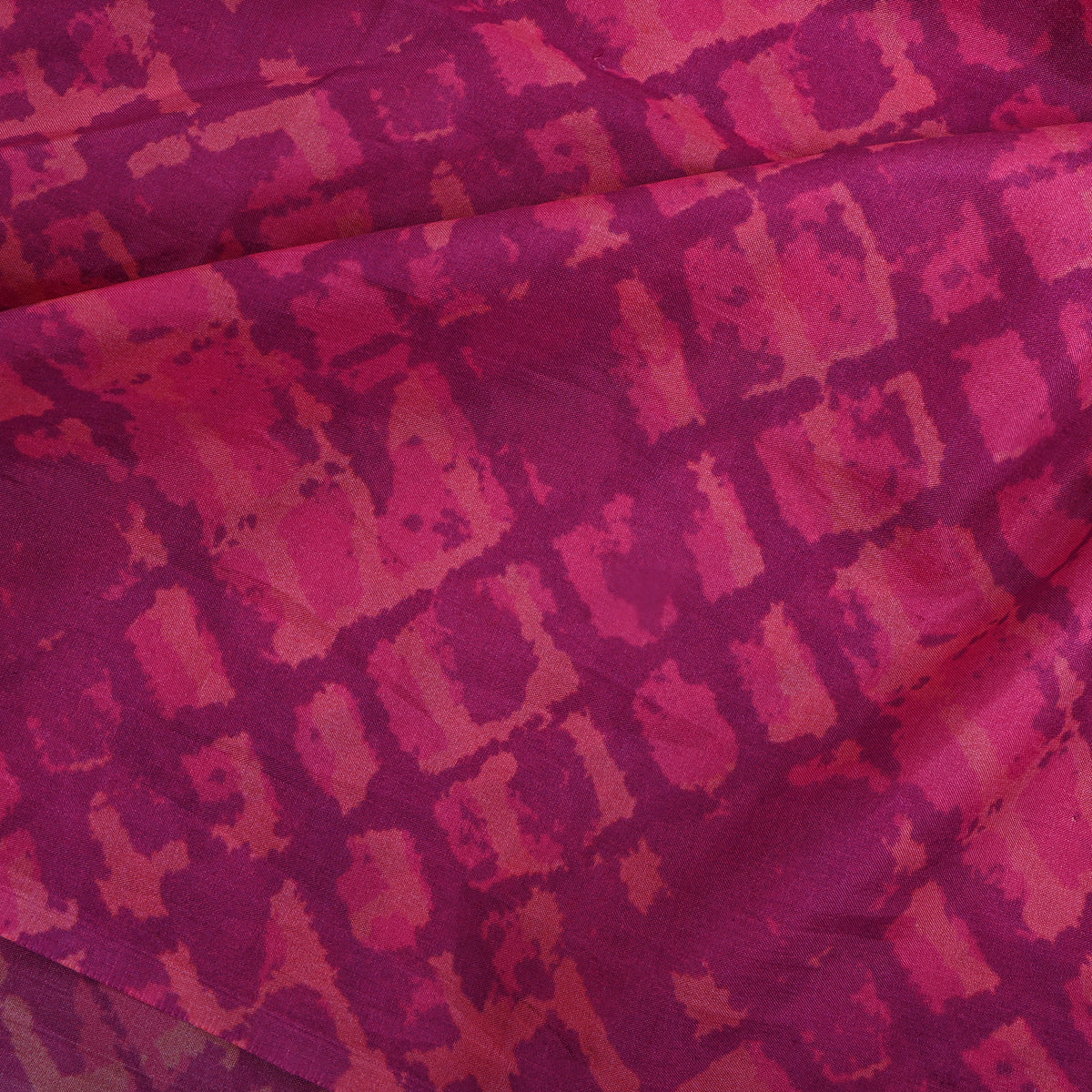 Orchid Purple Abstract Digital Print Silk Fabric