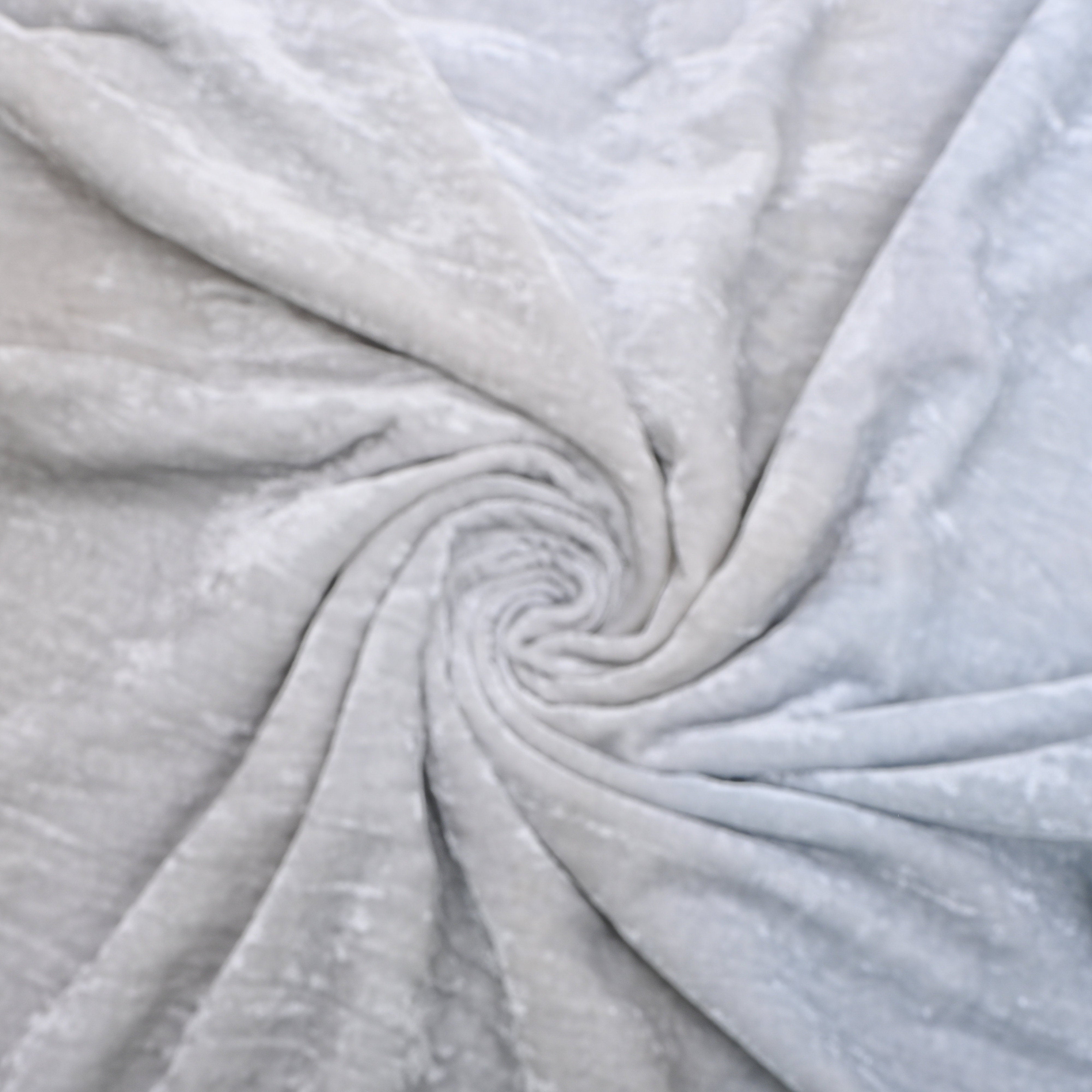 Plain Gray Velvet Fabric
