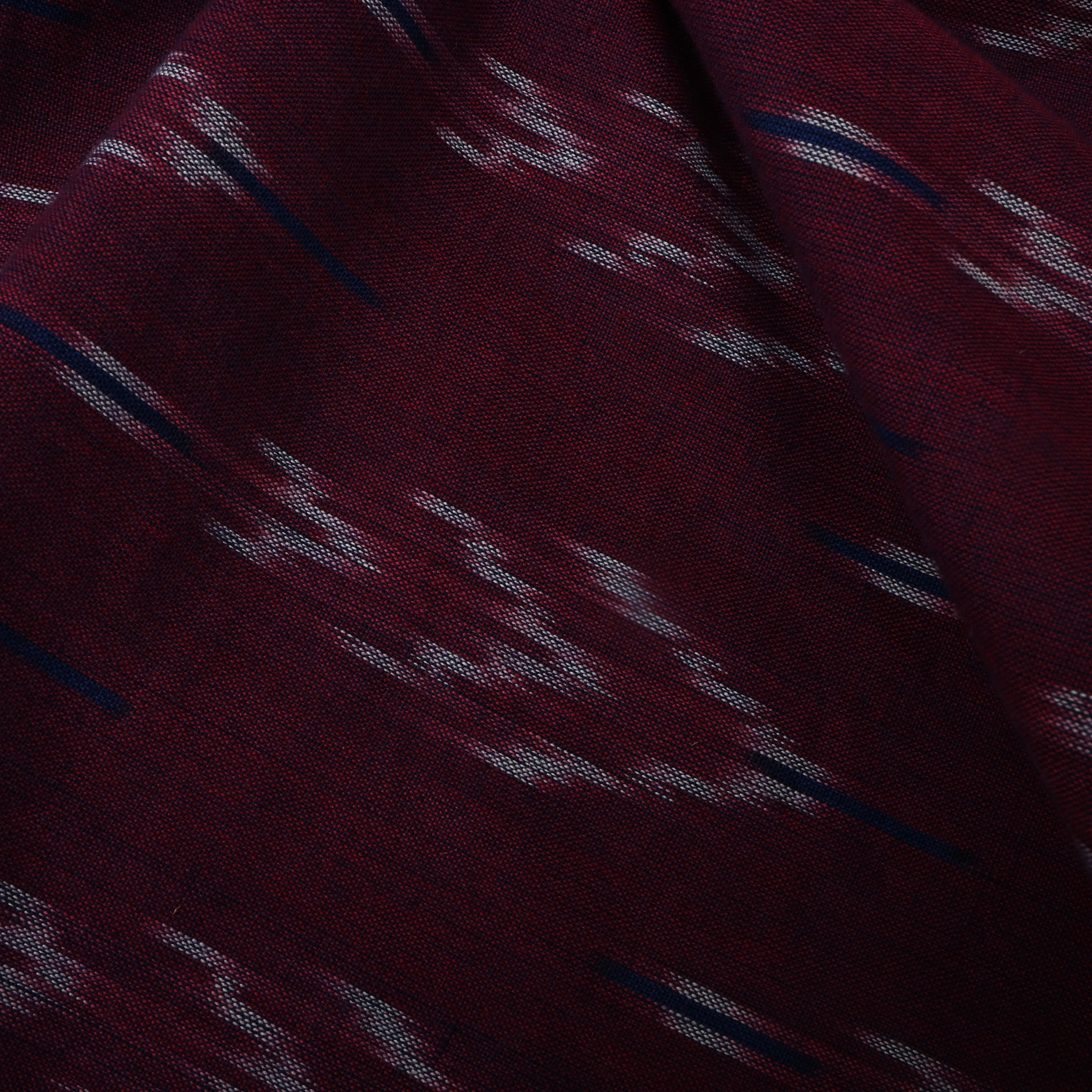 Grape Purple Ikat Cotton Fabric