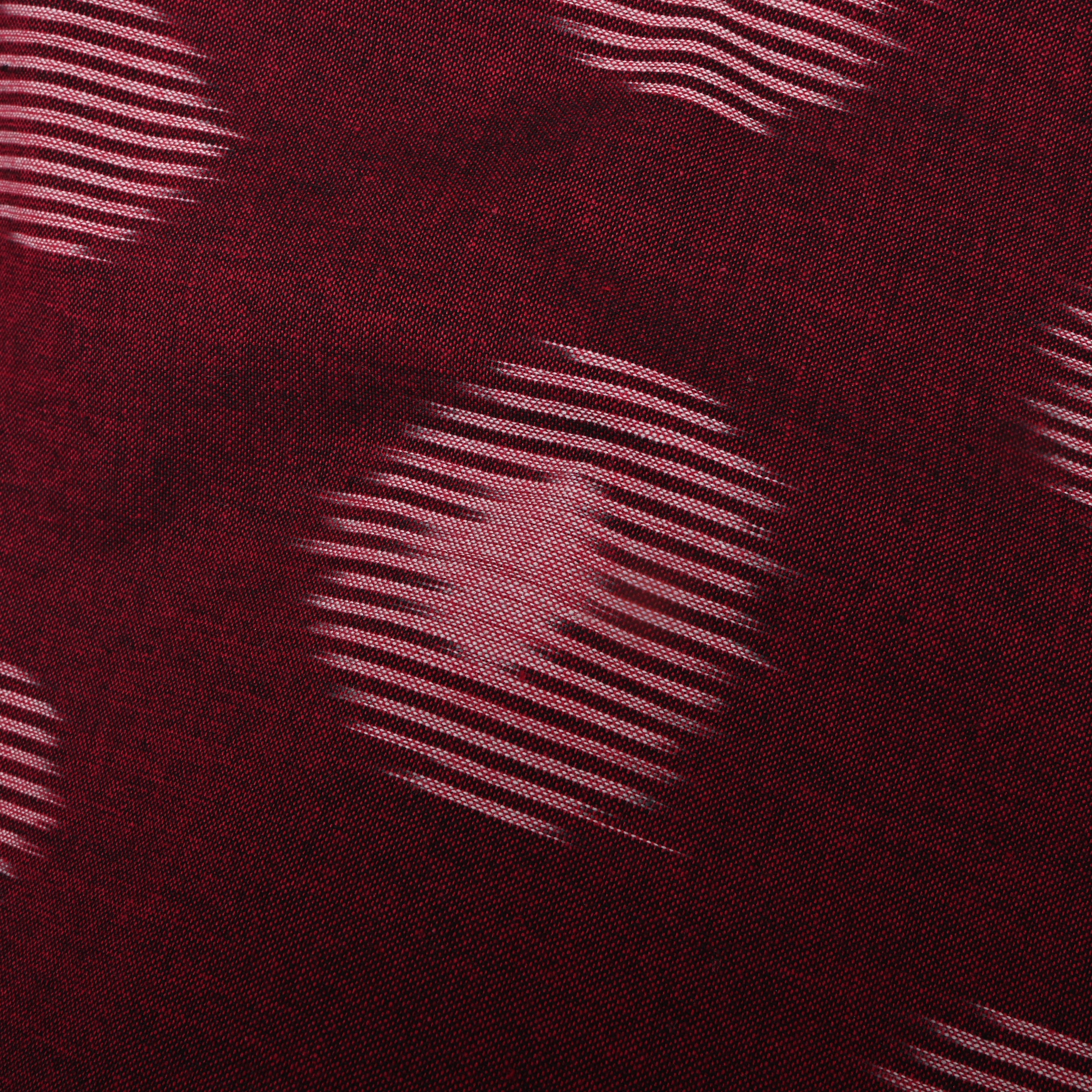 Maroon Ikat Cotton Fabric