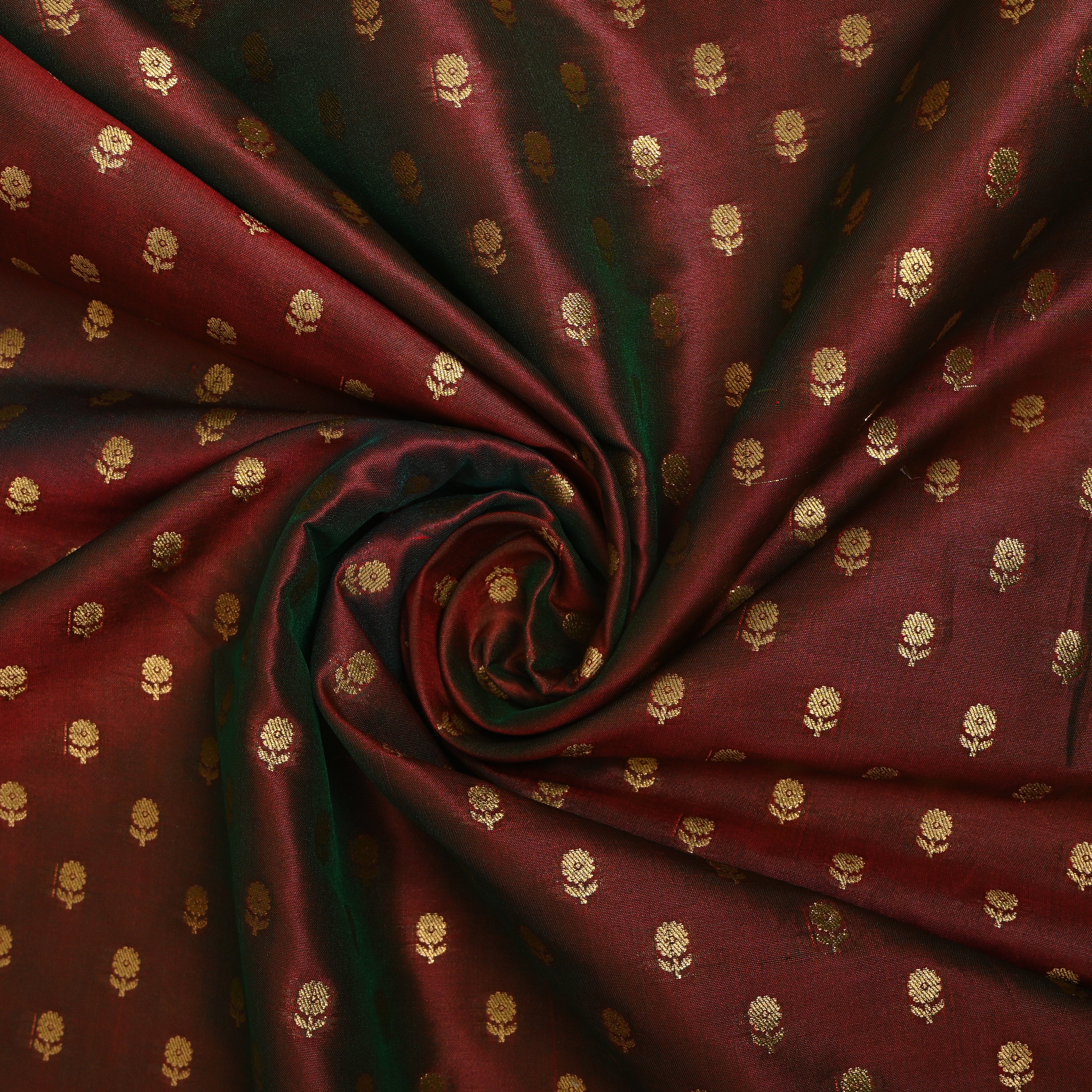 Maroon Jamawar Silk Fabric