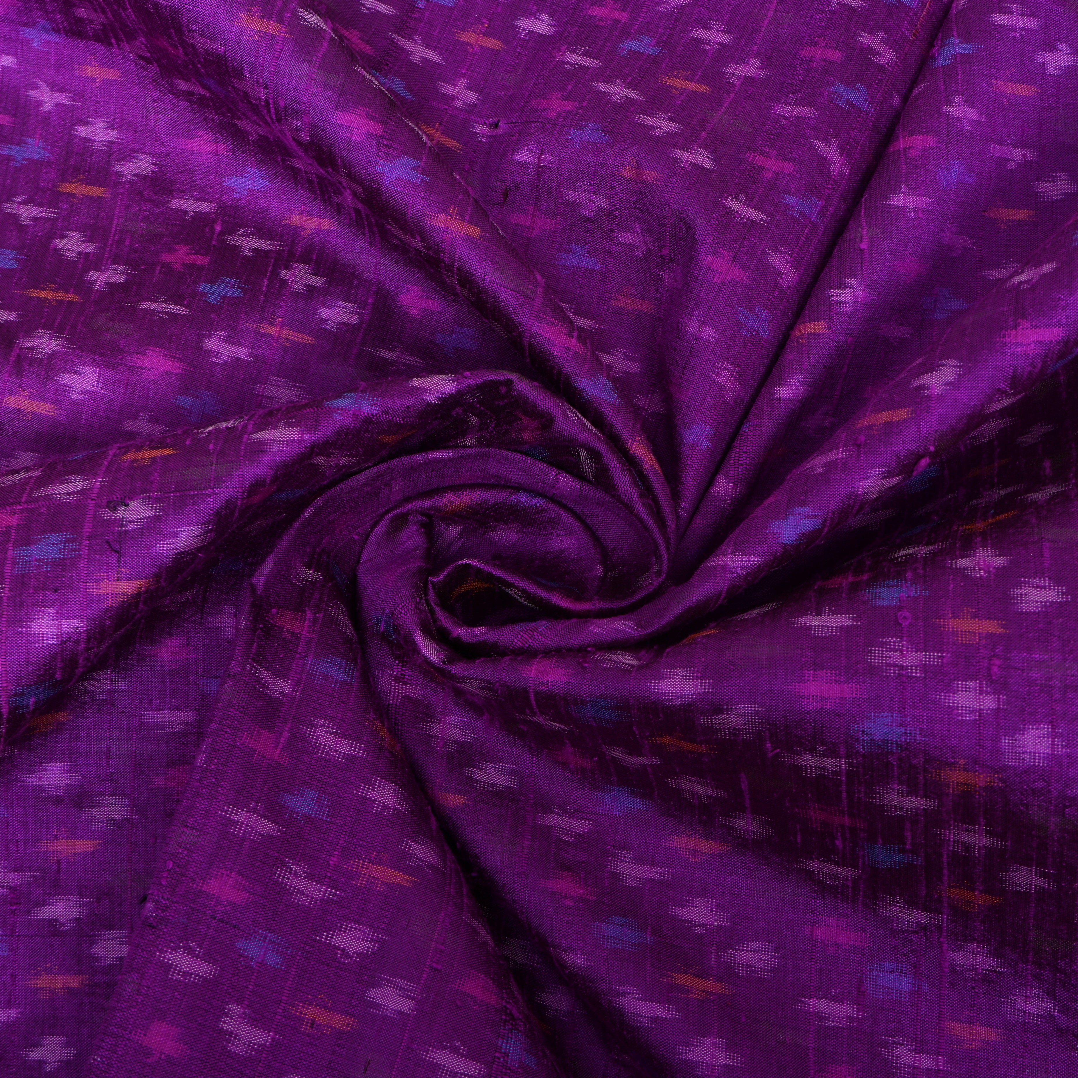 Deep Purple Booti Handloom Bandhani