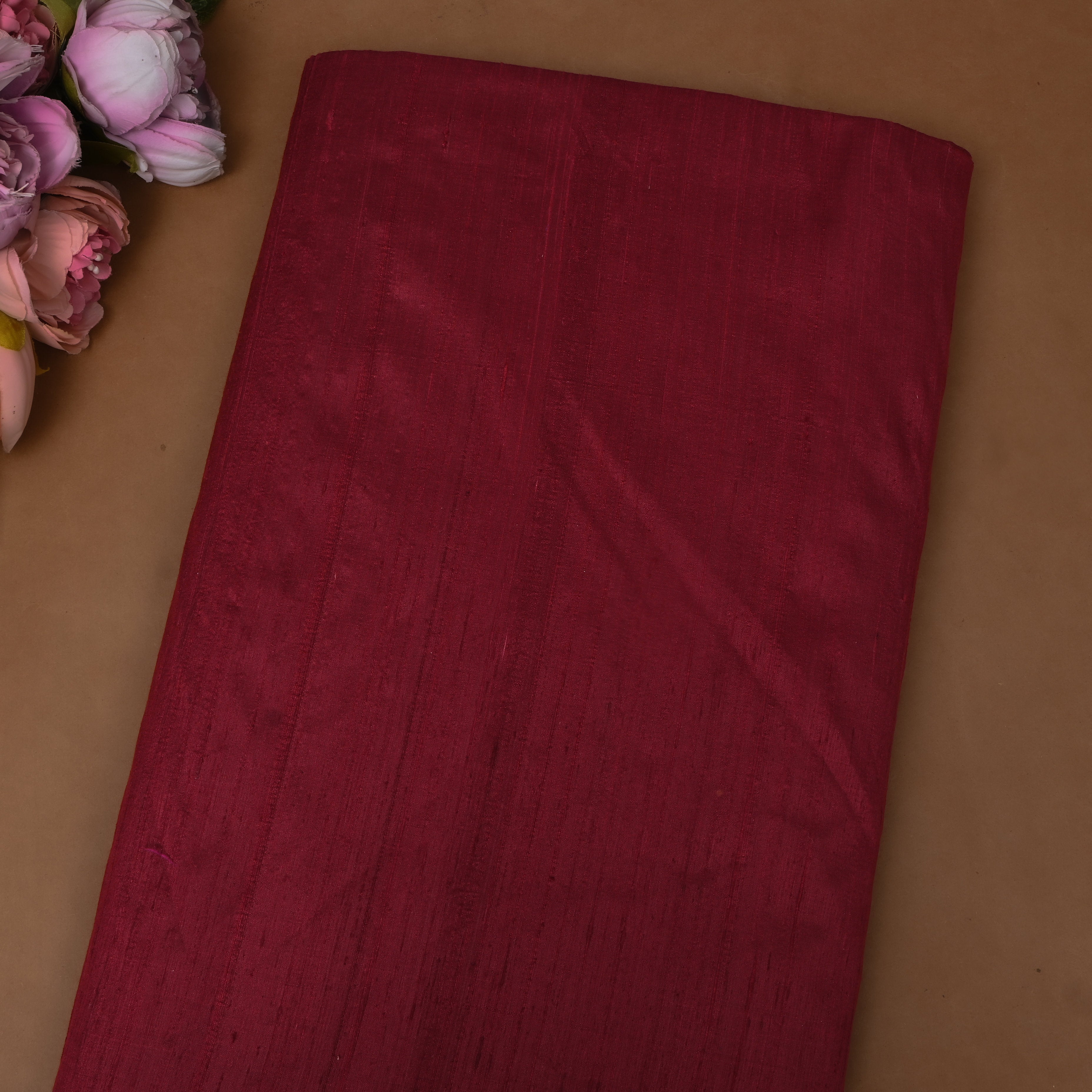 Deep Maroon Pure Silk
