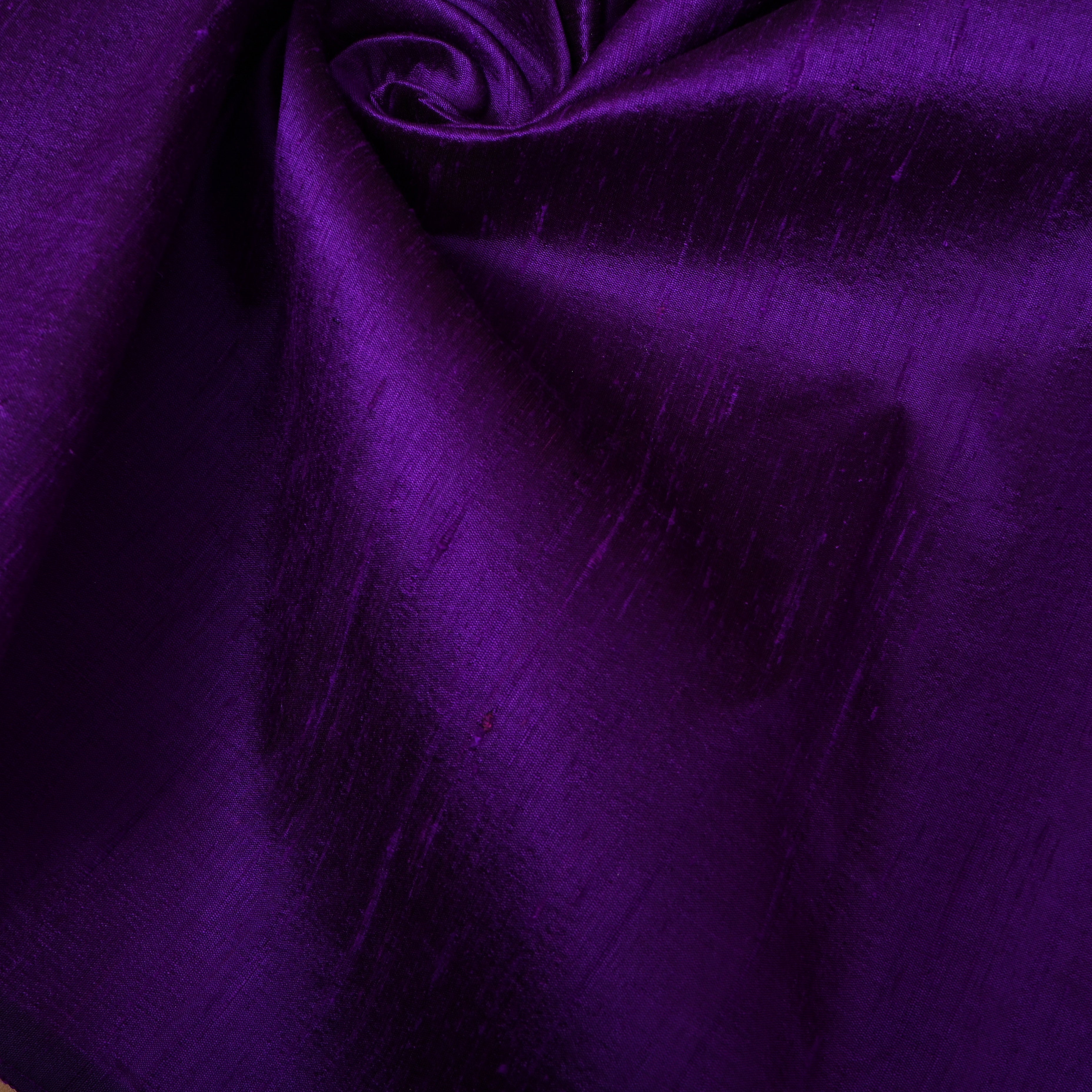 Deep Violet Plain Silk Fabric