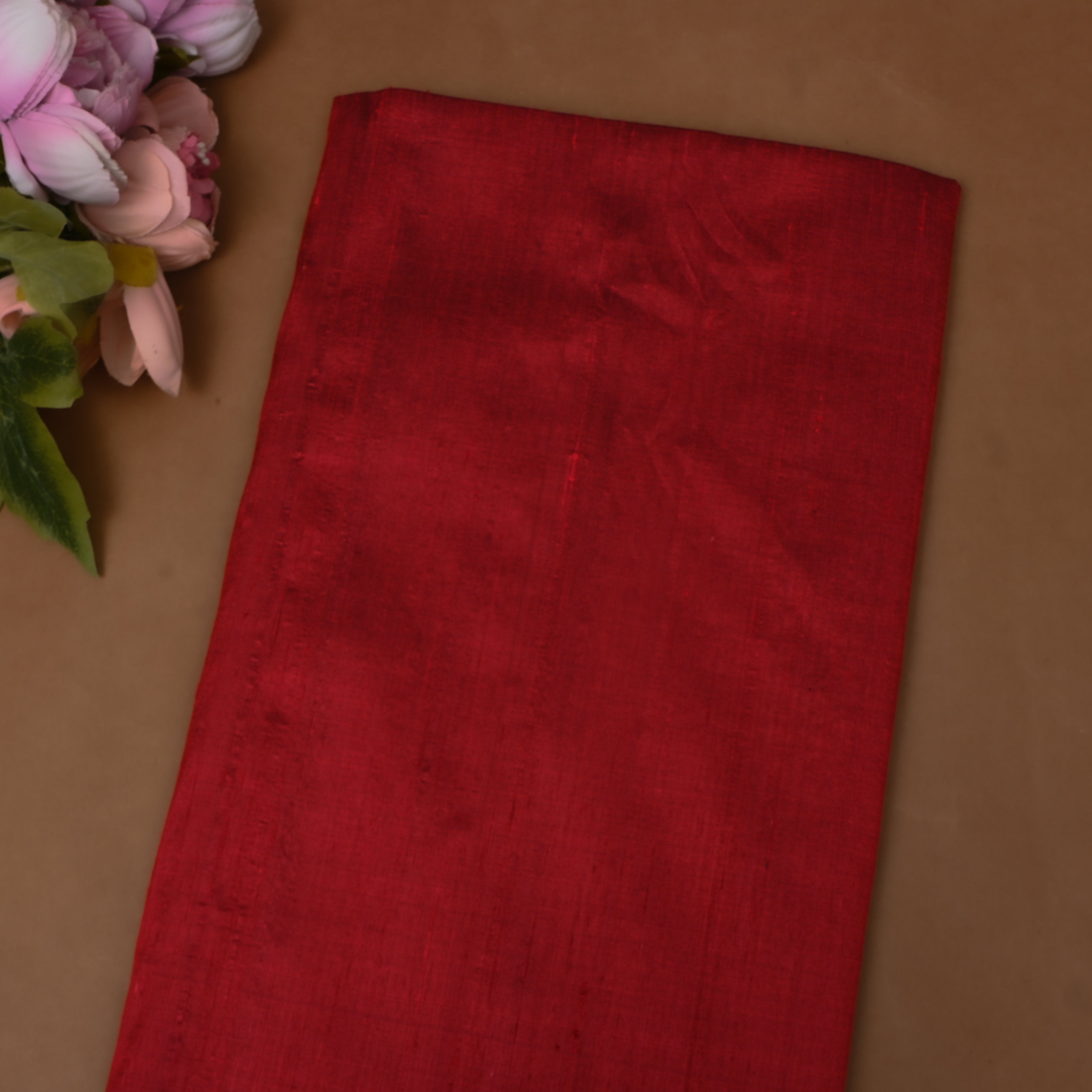 Maroon Plain Silk