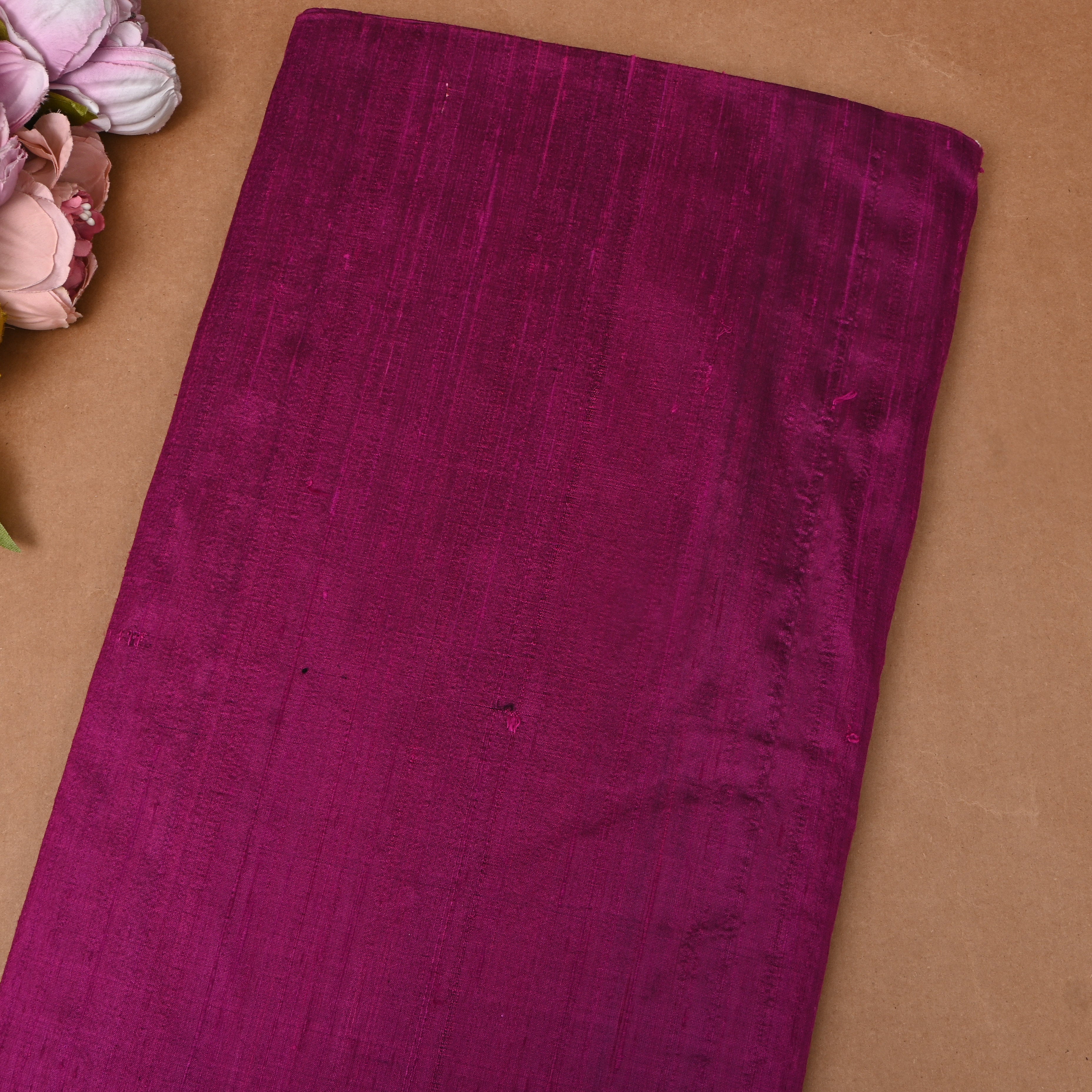 Wine Magenta Pure Silk