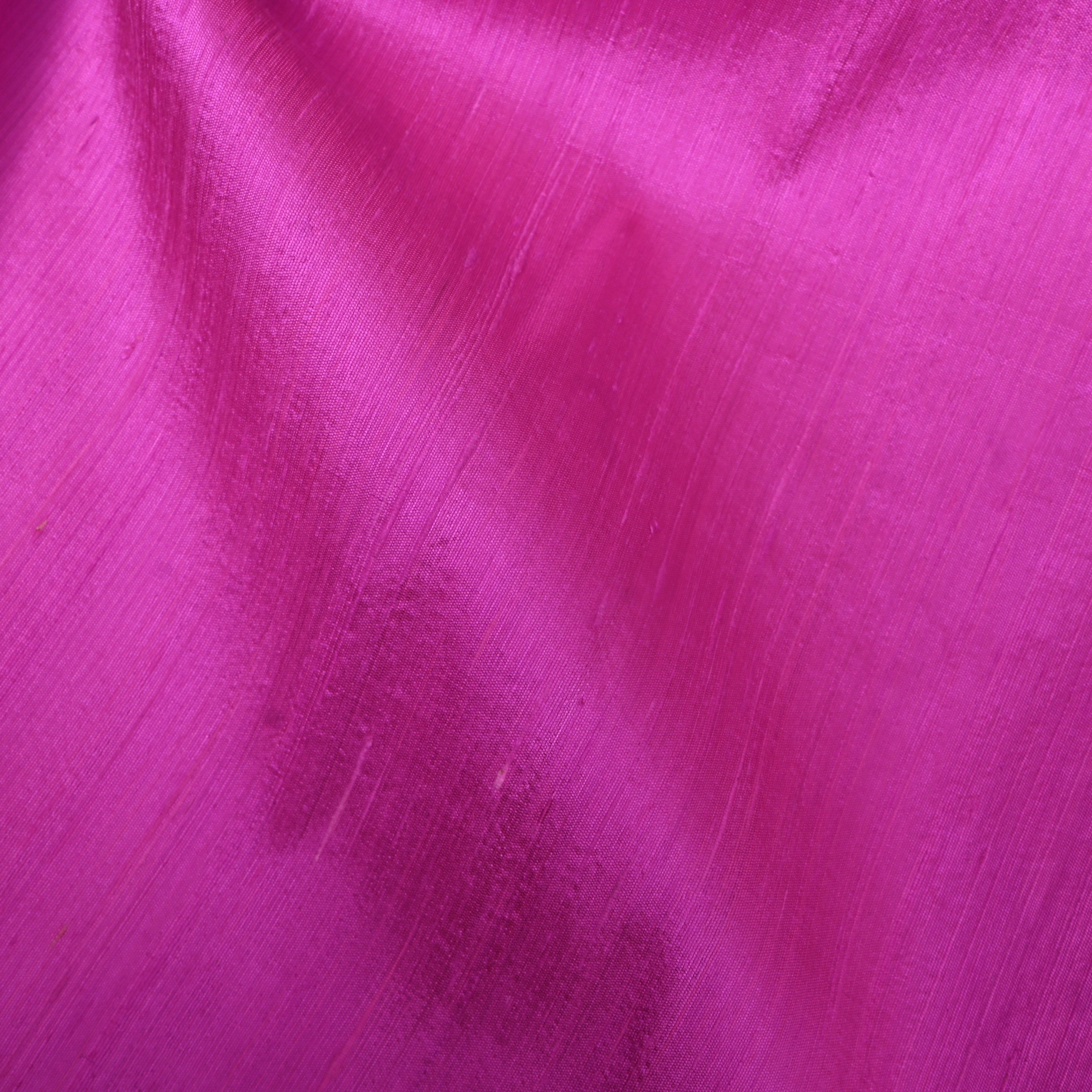 Bright Baby Pink Plain Silk