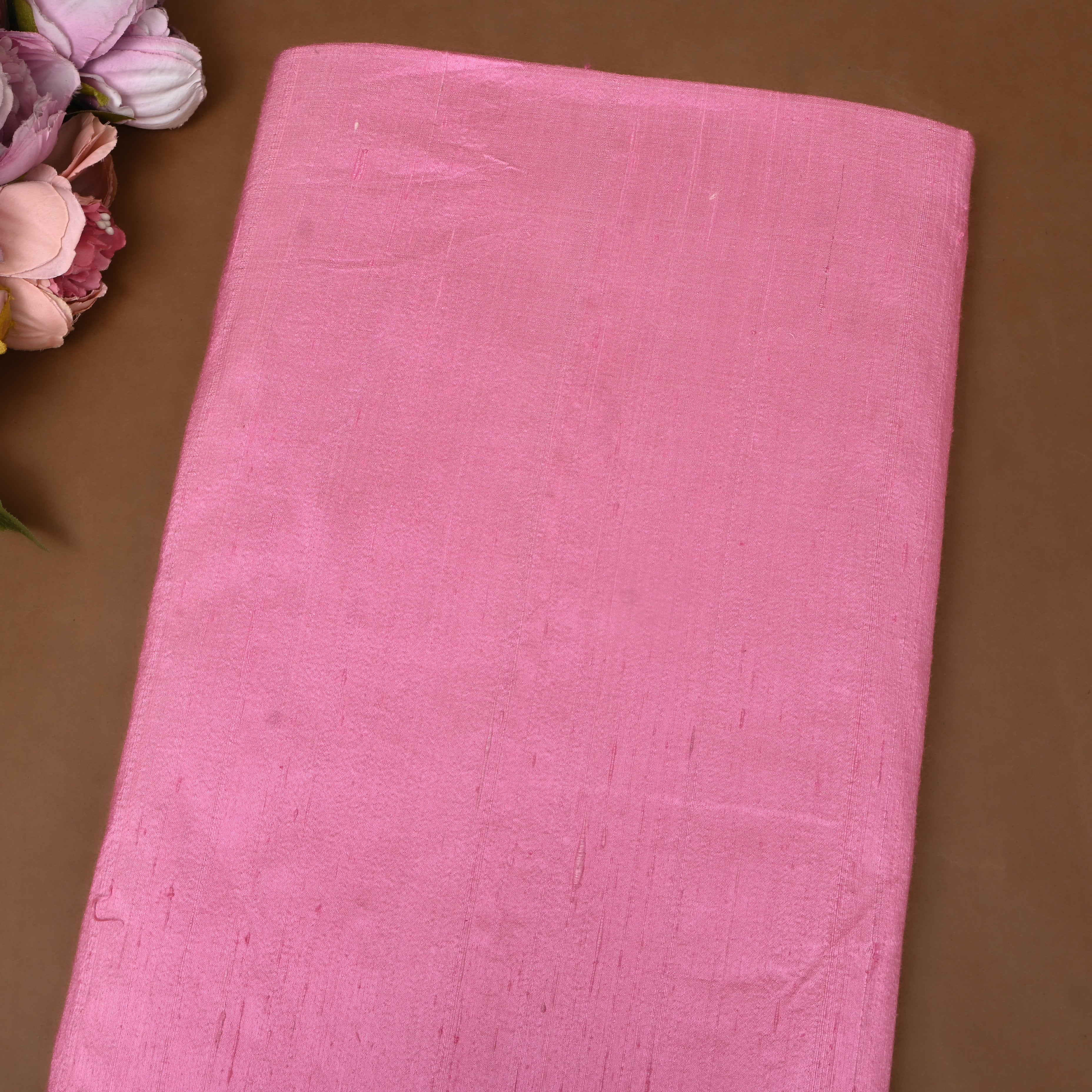 Blush Pink Plain Silk