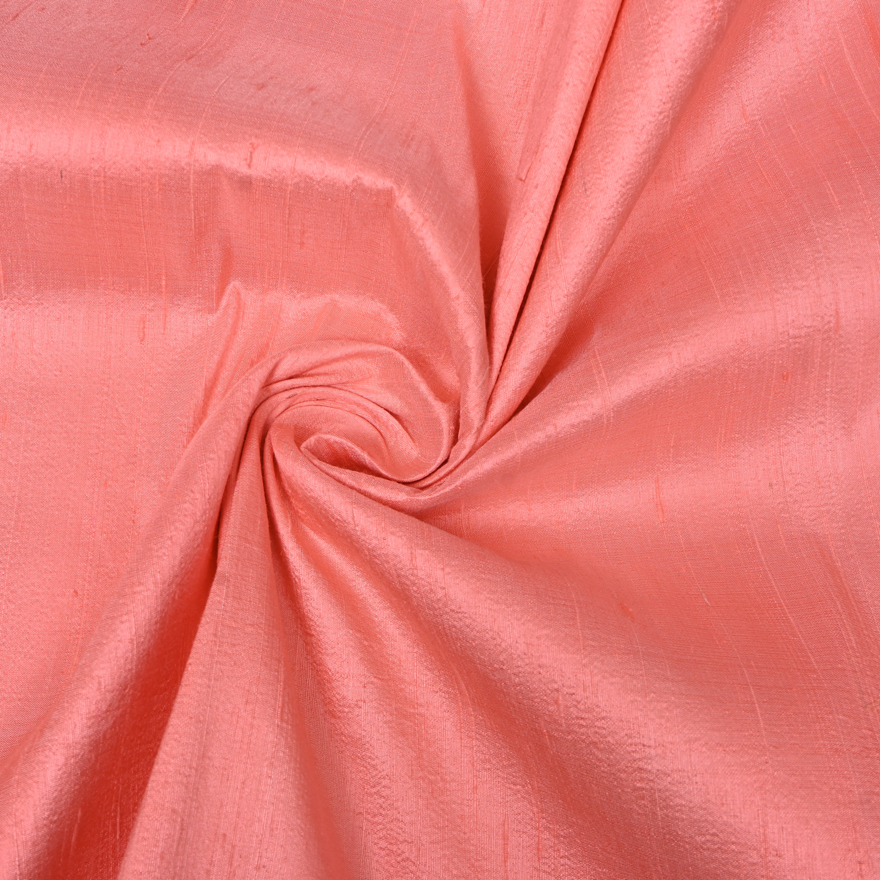 Peach Plain Silk