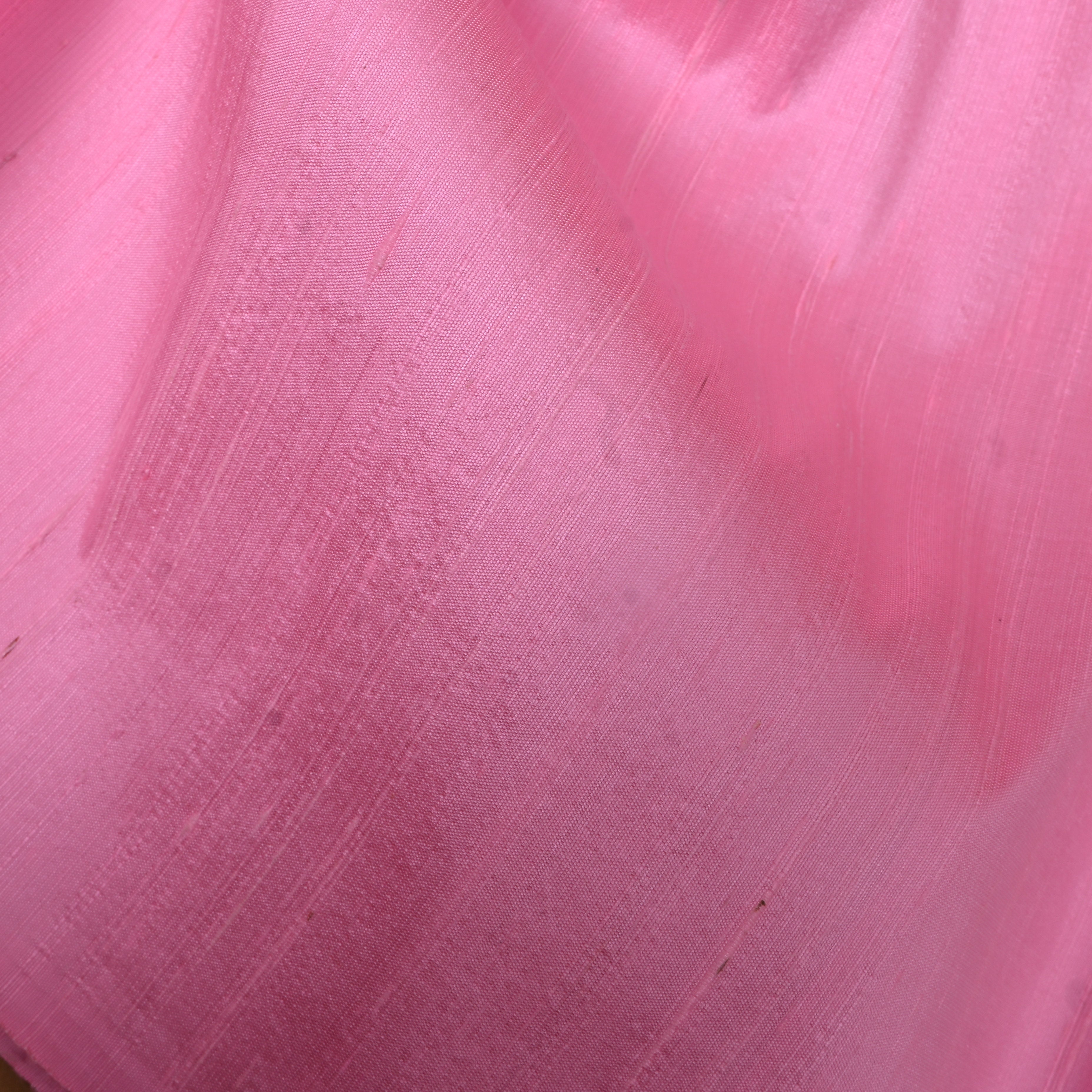 Light Baby Pink Plain Silk