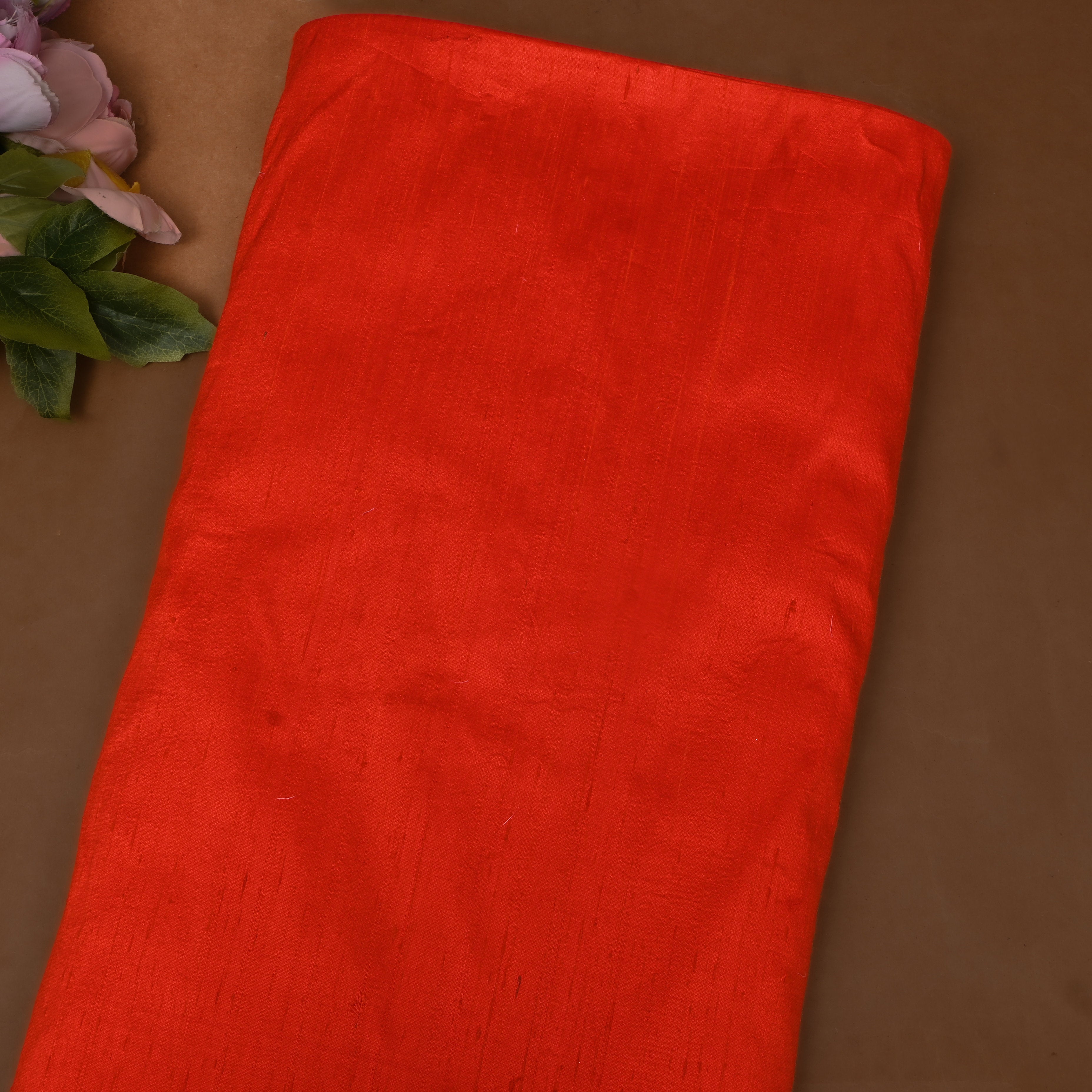 Tomato Red Glossy Silk