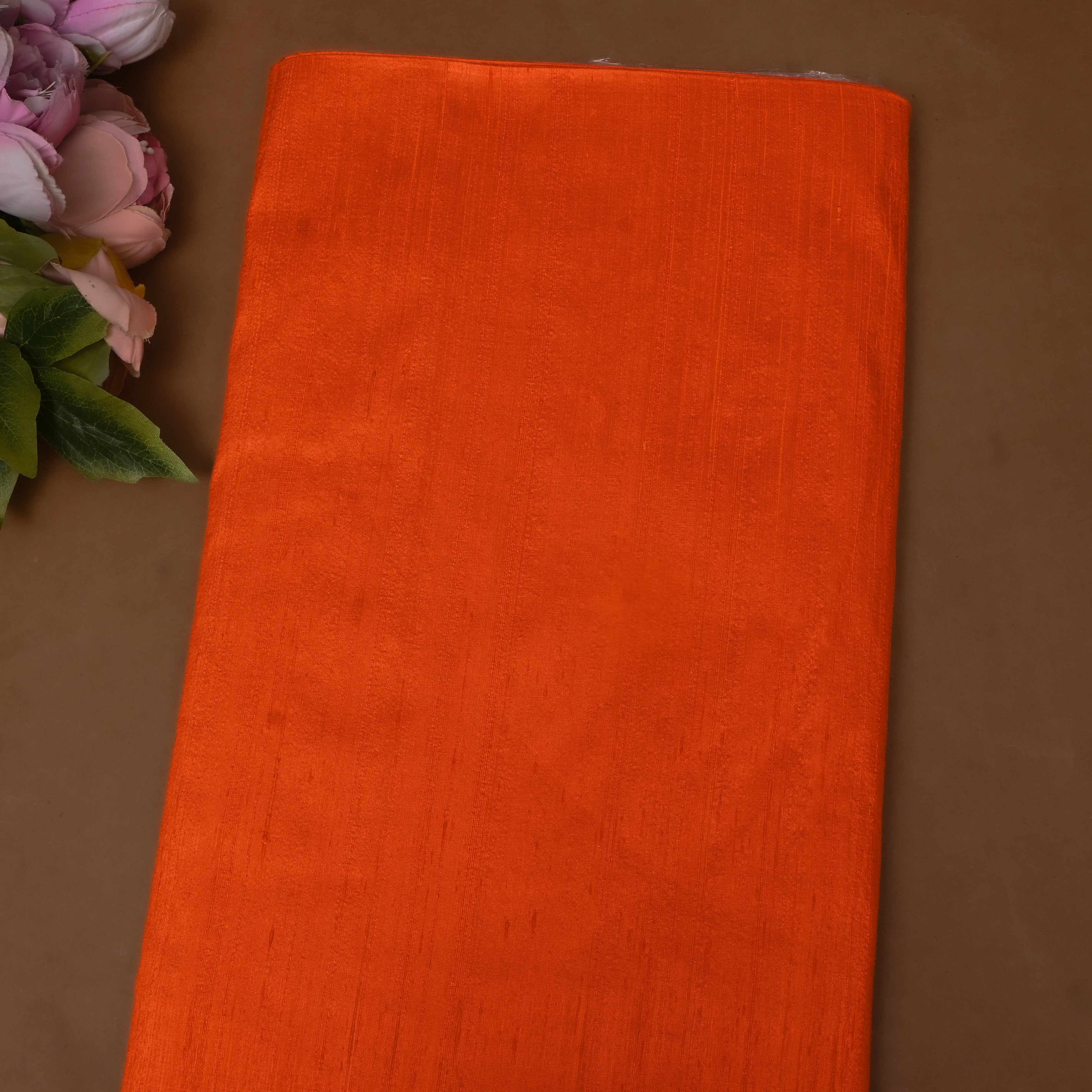 Sunset Orange Pure Silk