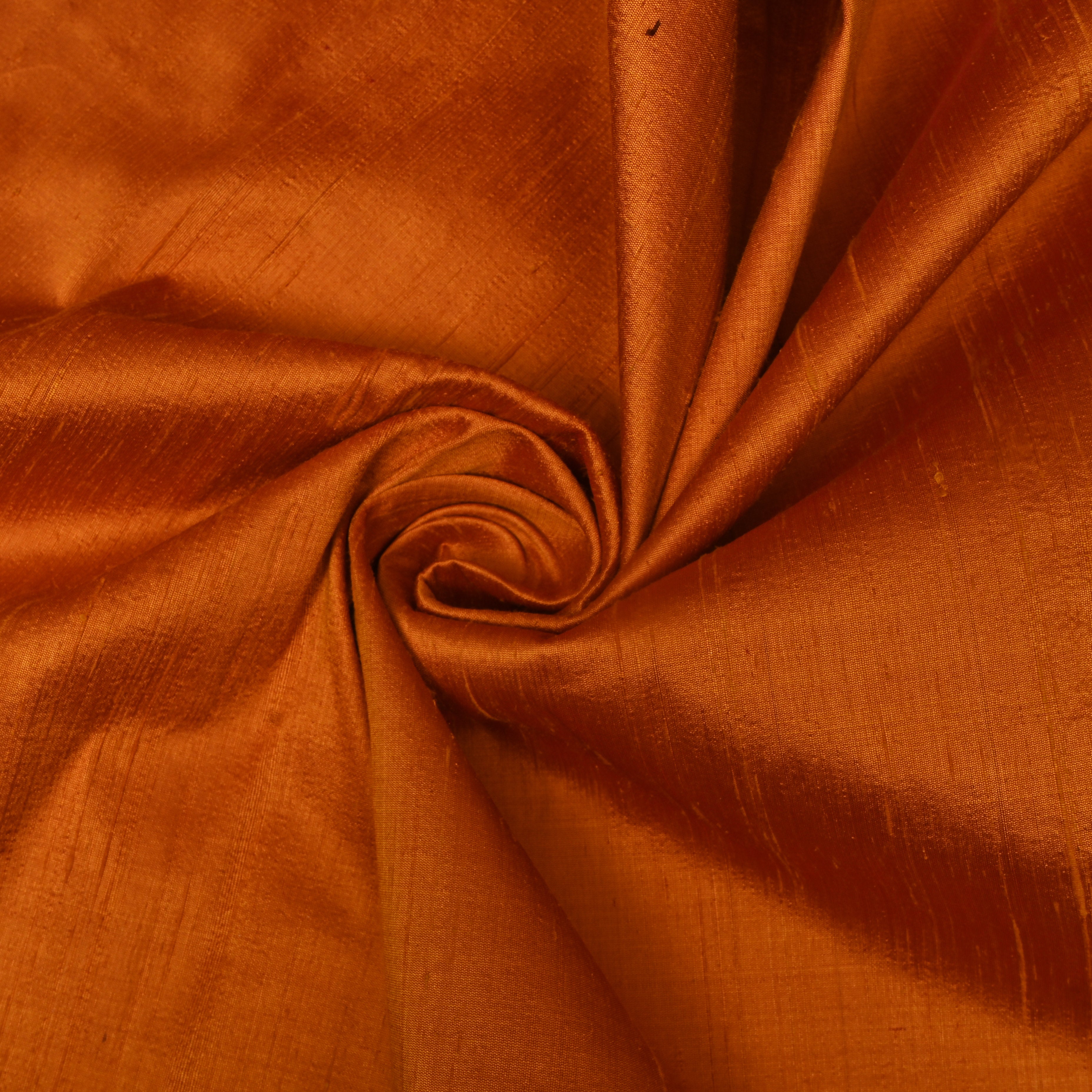 Orange Plain Silk
