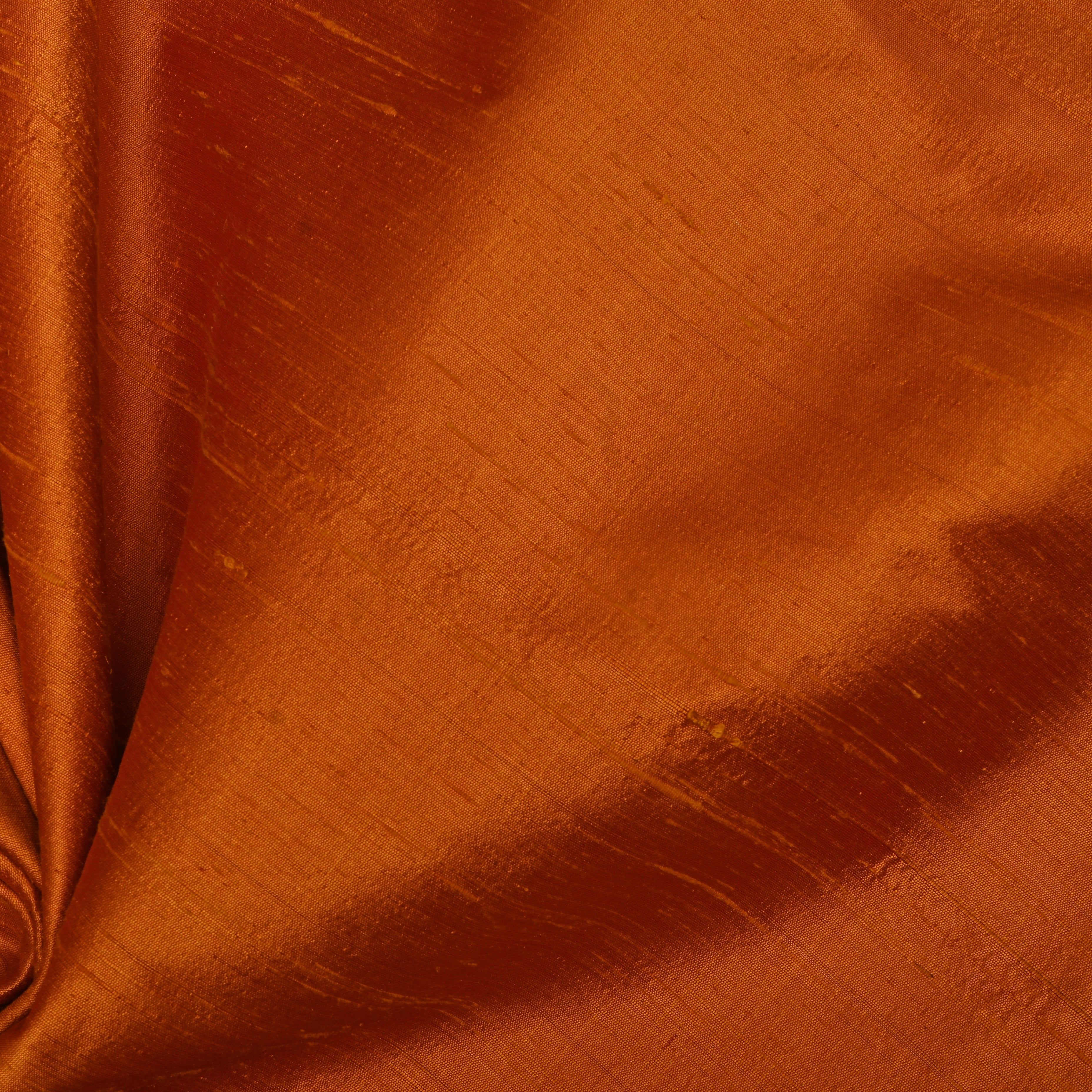 Orange Plain Silk