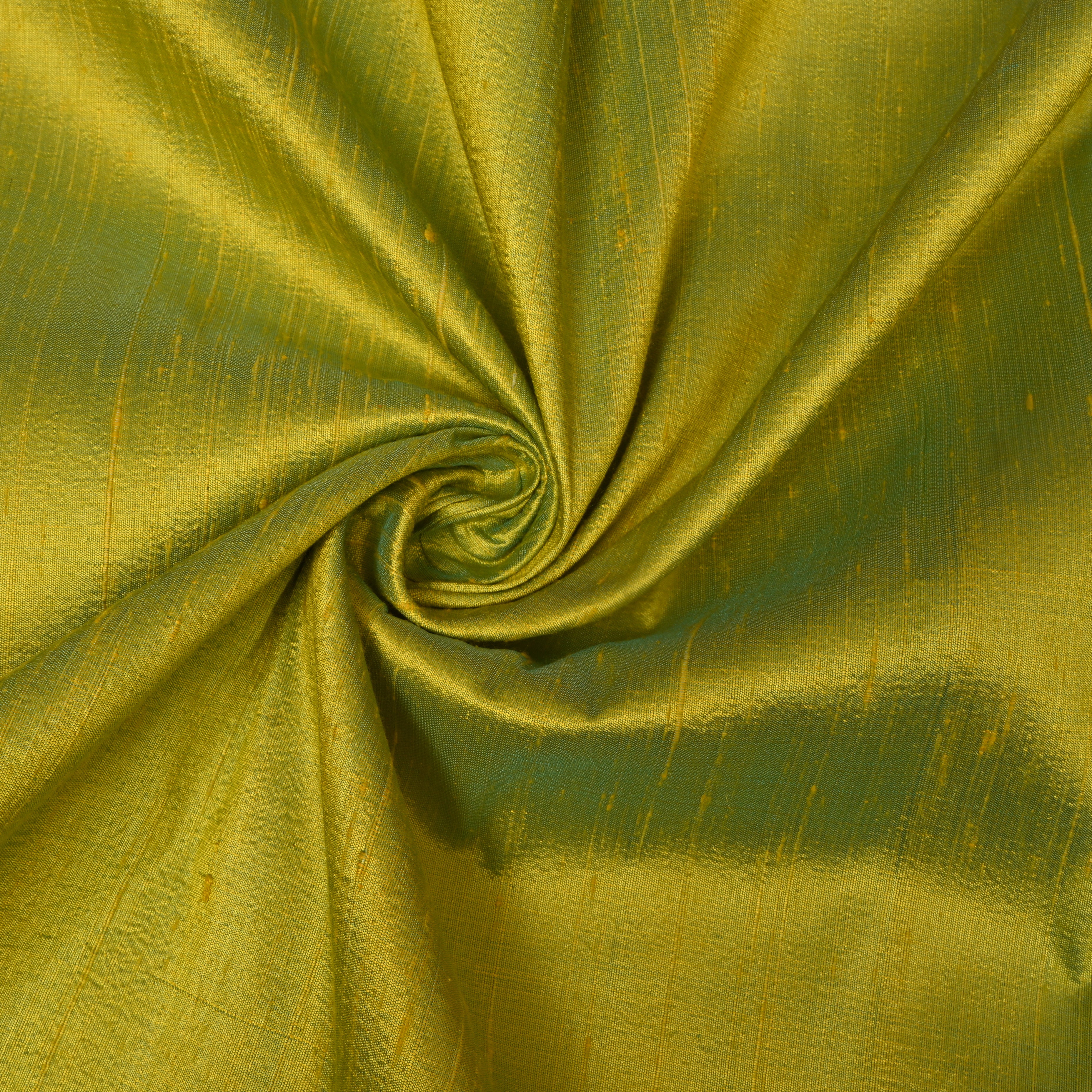 Moss Gold Shot Dupion Silk Fabric