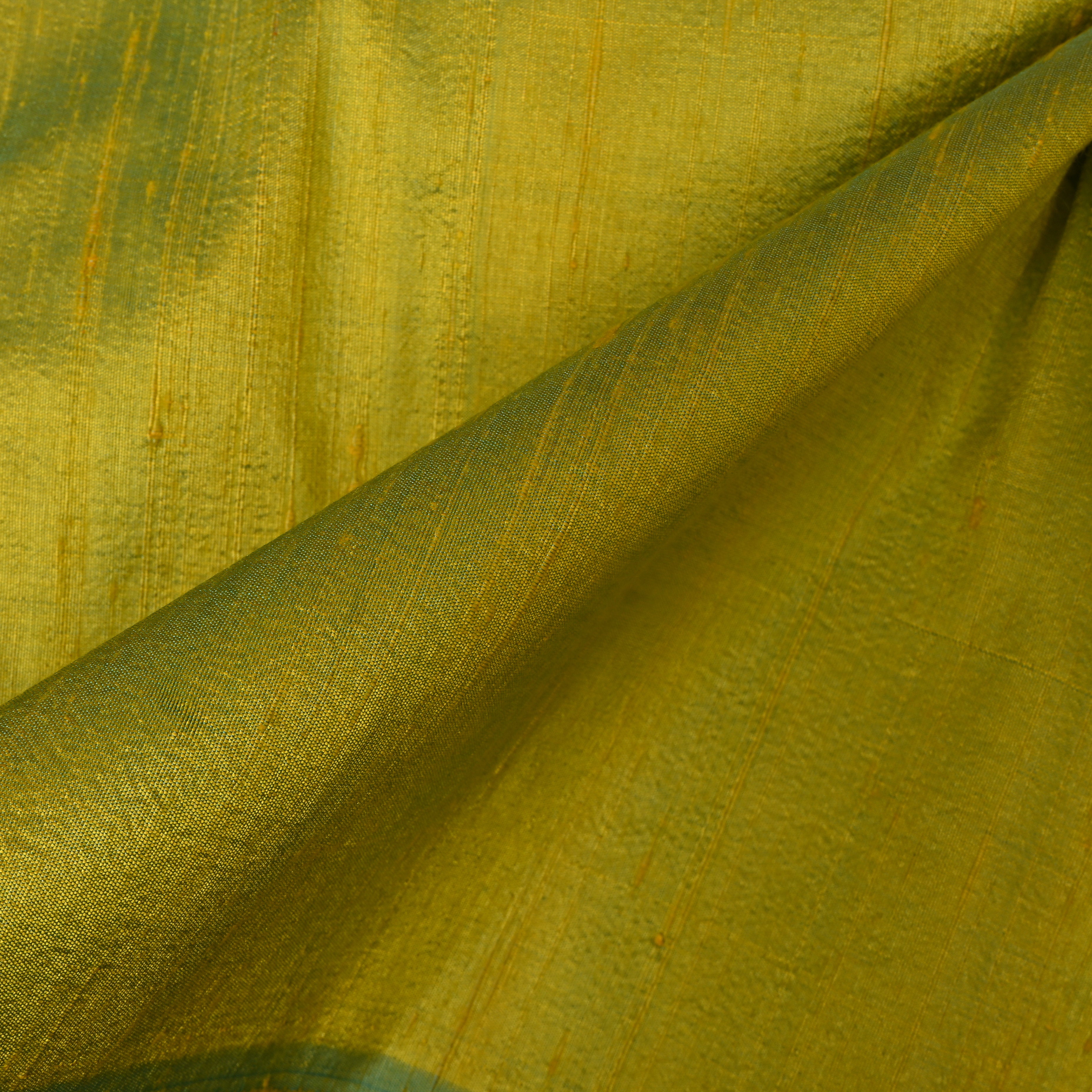Moss Gold Shot Dupion Silk Fabric