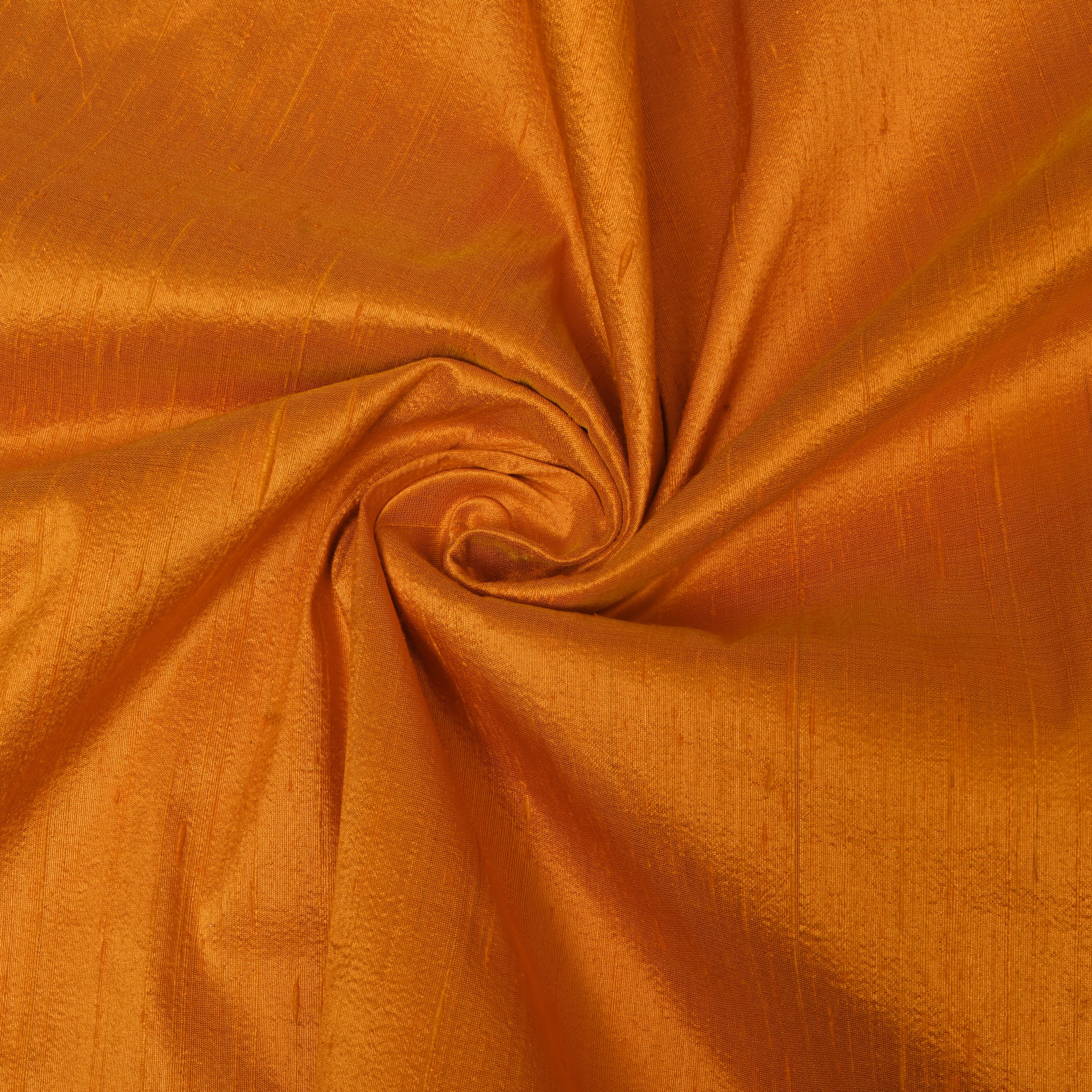 Plain Mustard Yellow Dupion Silk Fabric