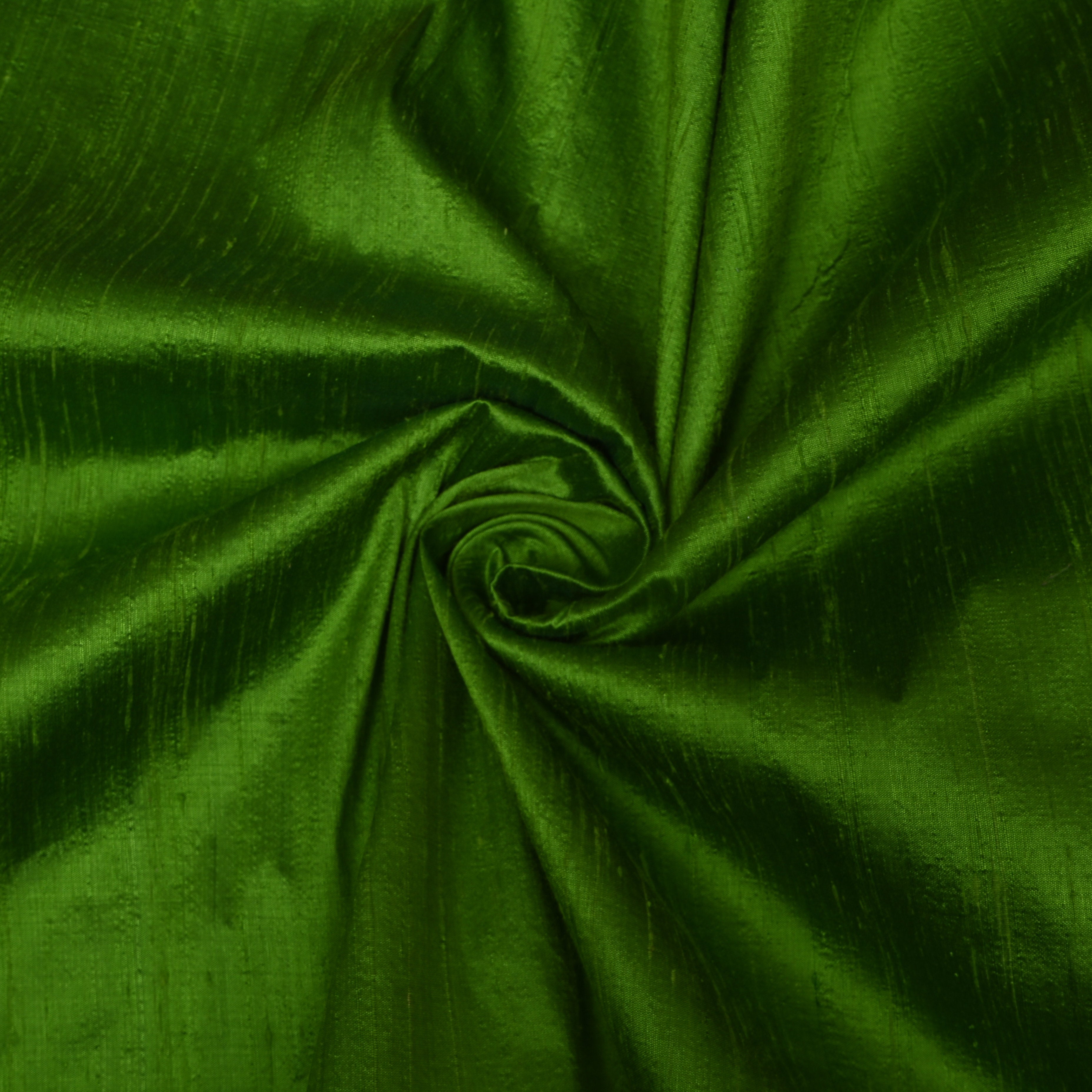 Bright Green Plain Silk