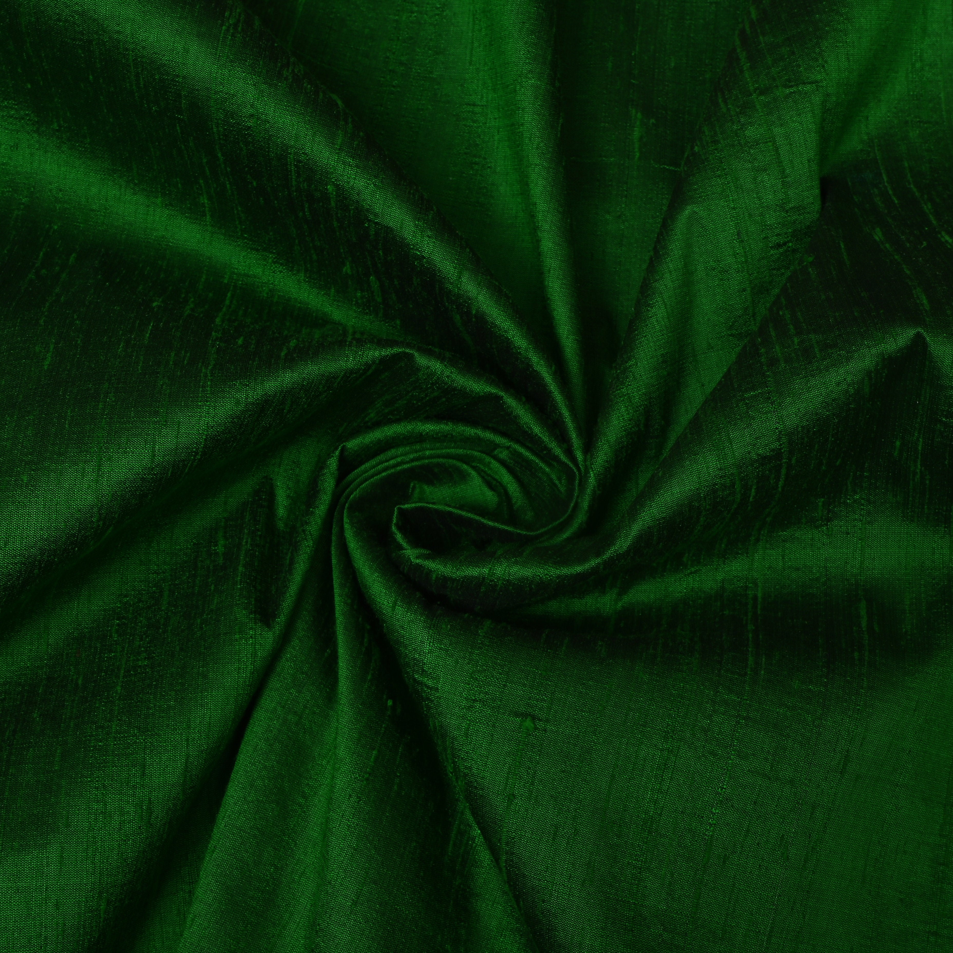 Emerald Green Glossy Silk