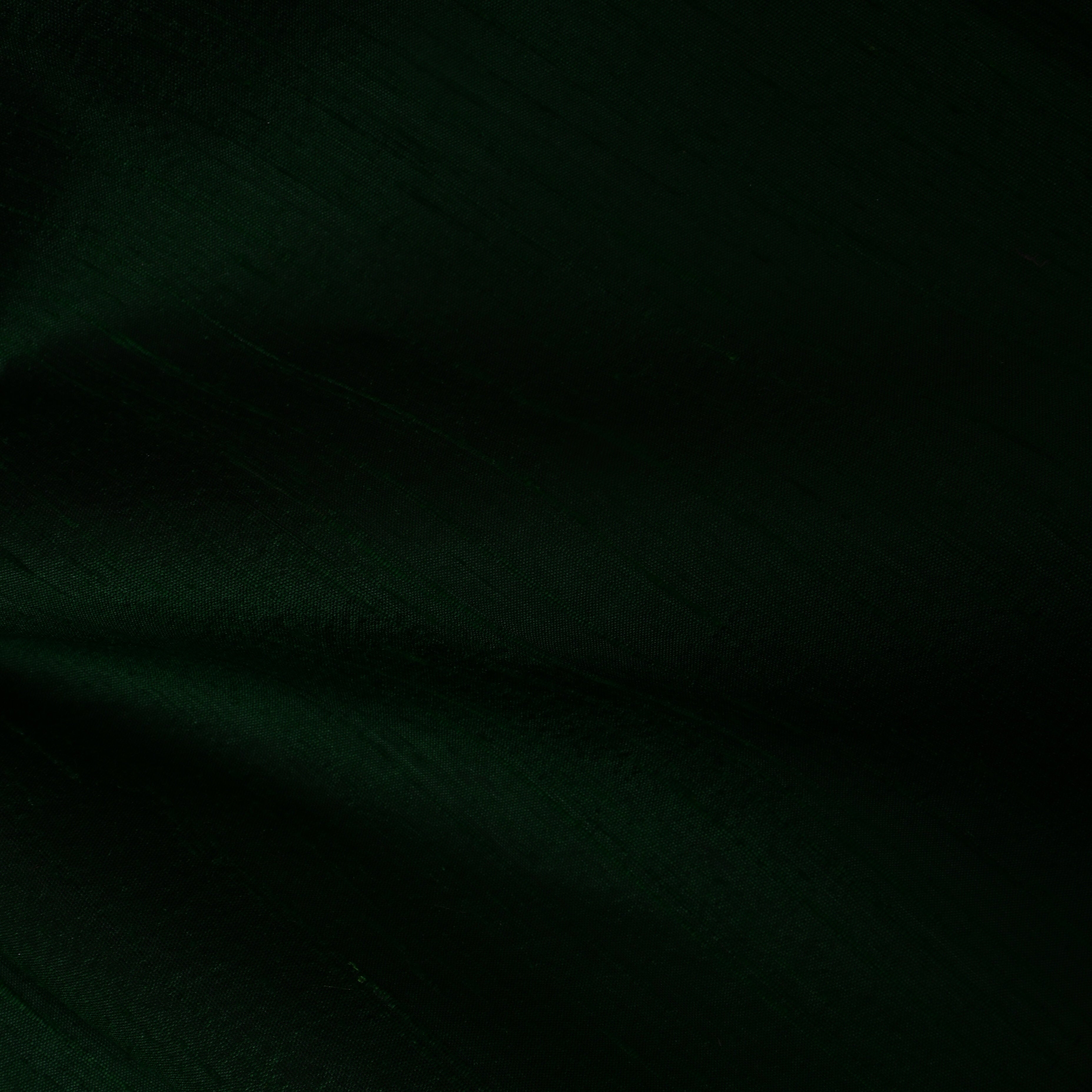 Deep Bottle Green Plain Silk
