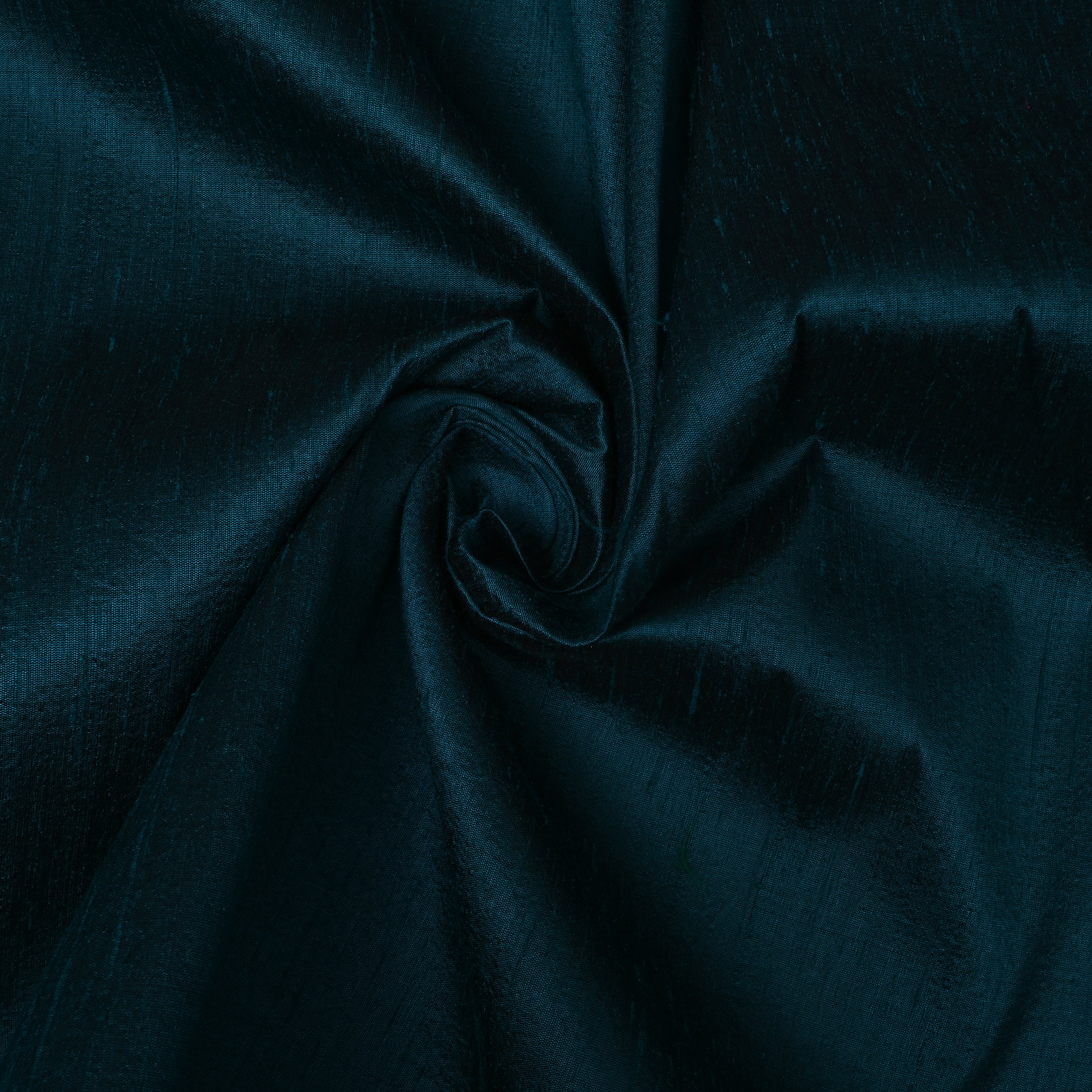 Deep Teal Plain Silk