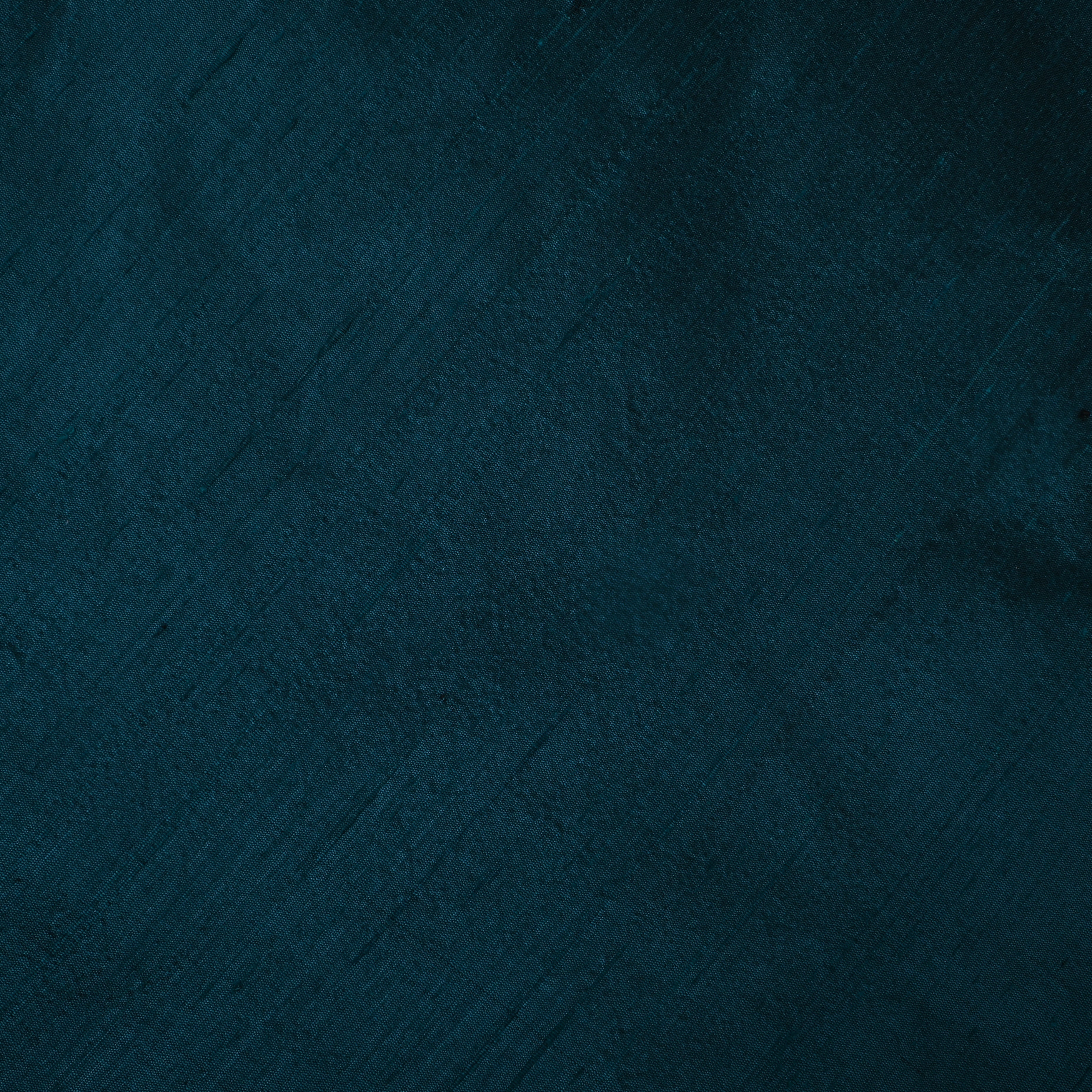 Deep Teal Plain Silk