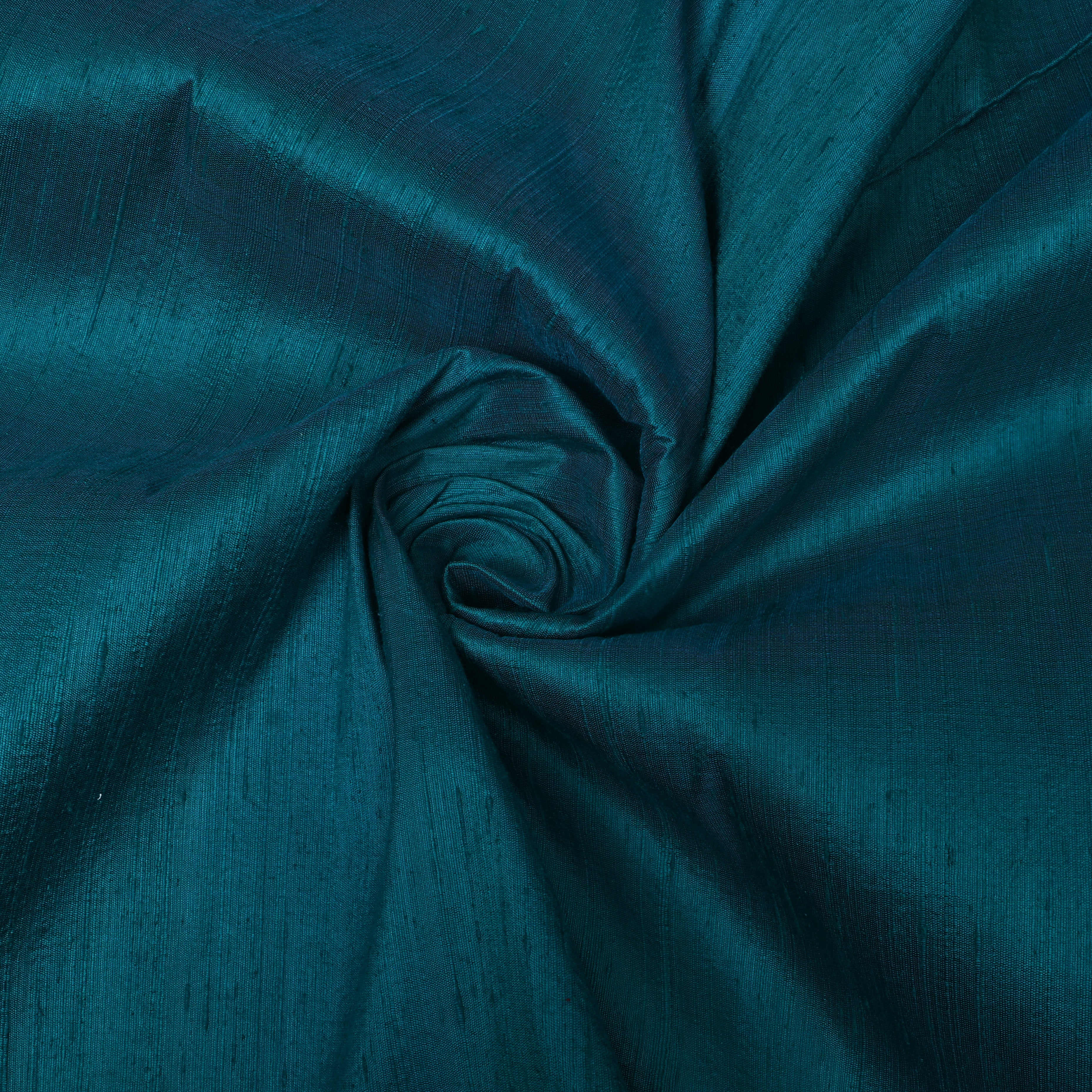 Deep Ocean Blue Plain Silk