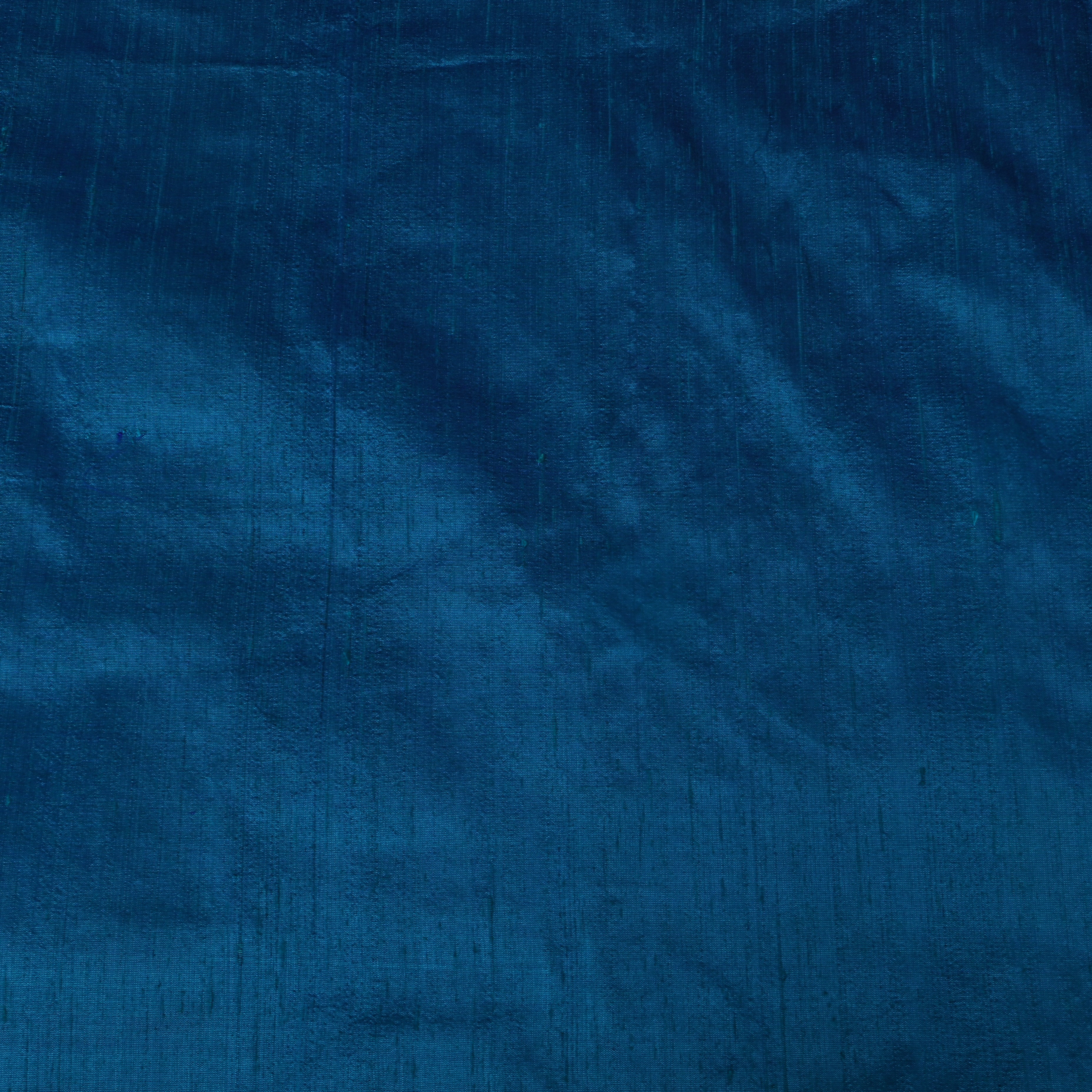 Peacock Blue Plain Silk