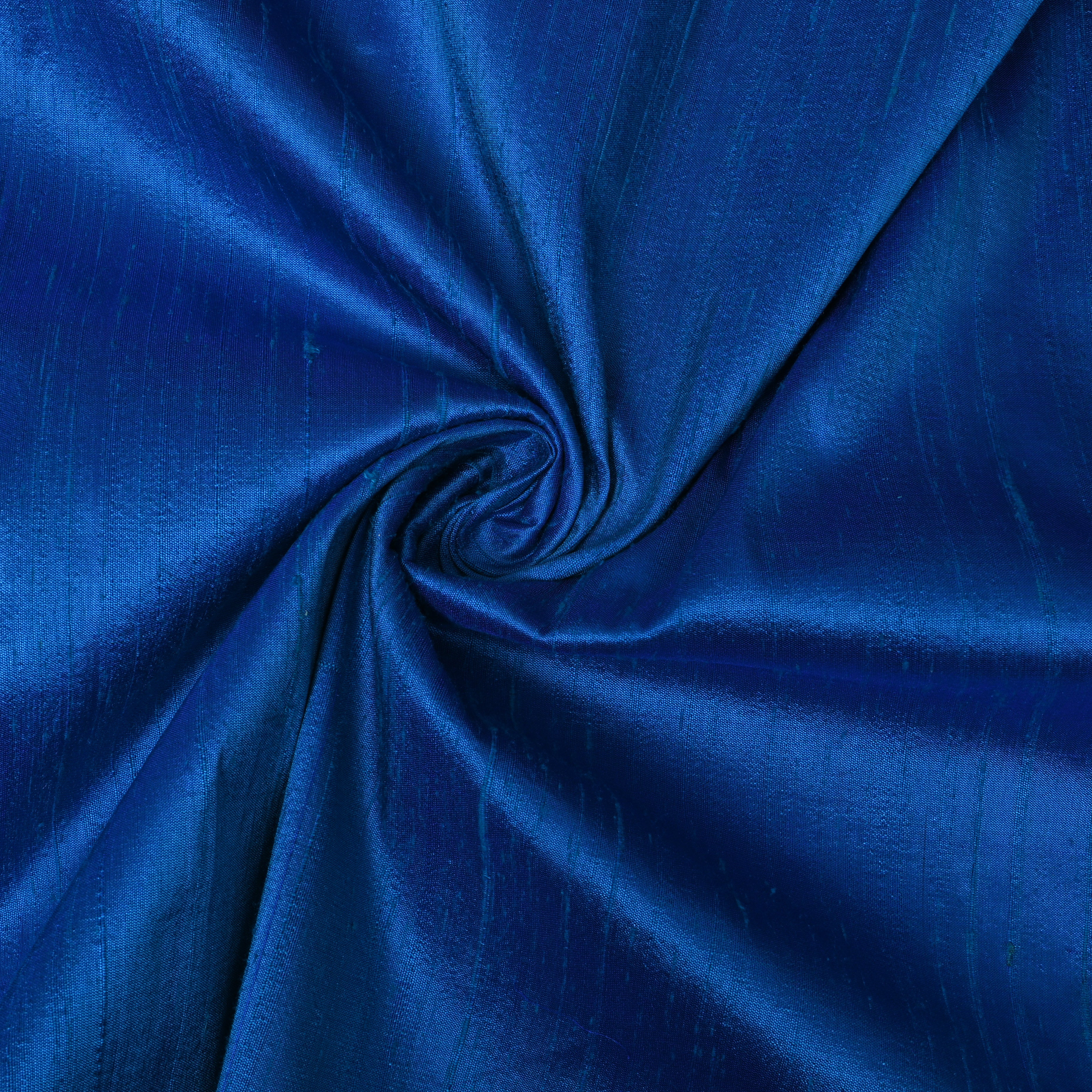 Royal Blue Plain Dupion Silk Fabric
