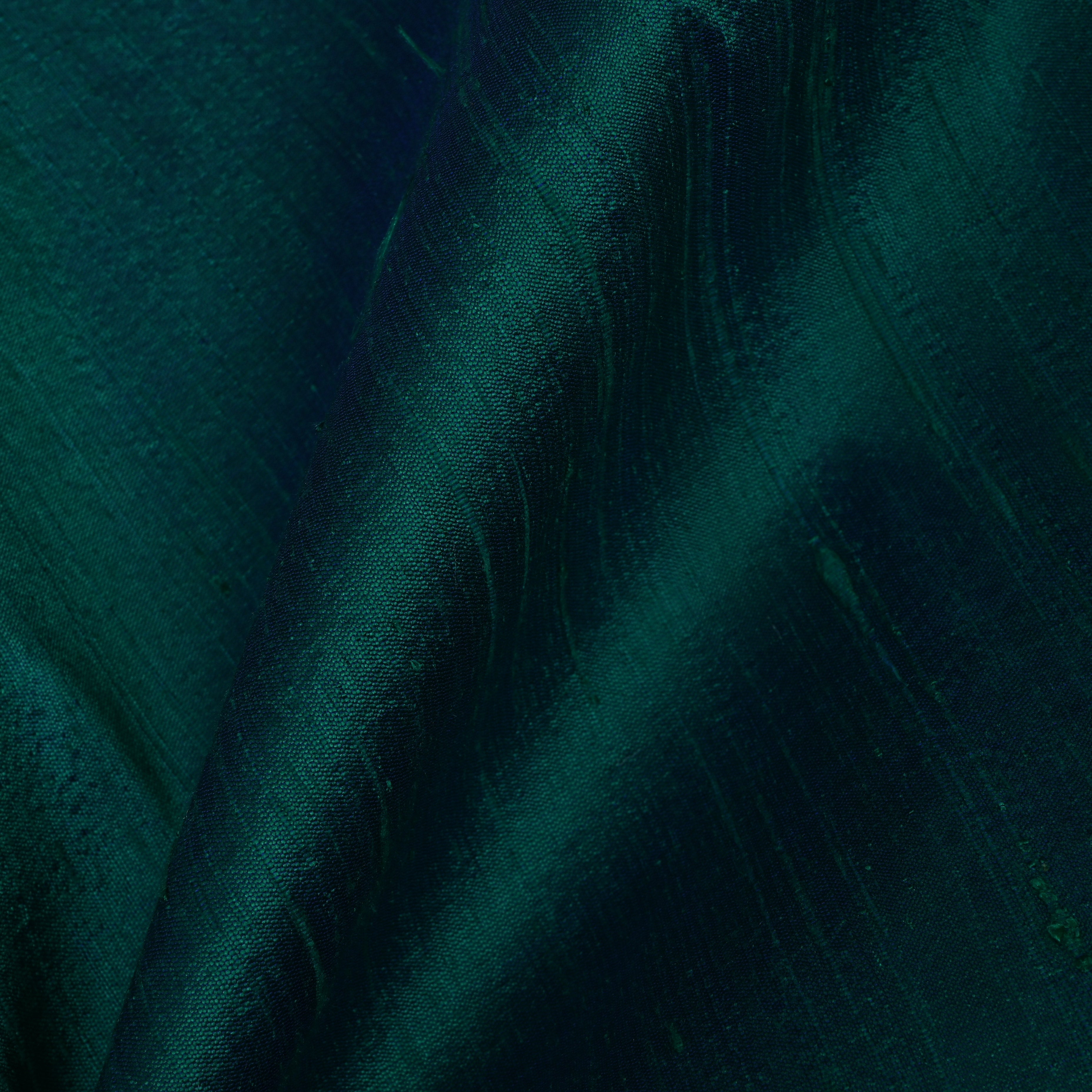Deep Teal Pure Silk