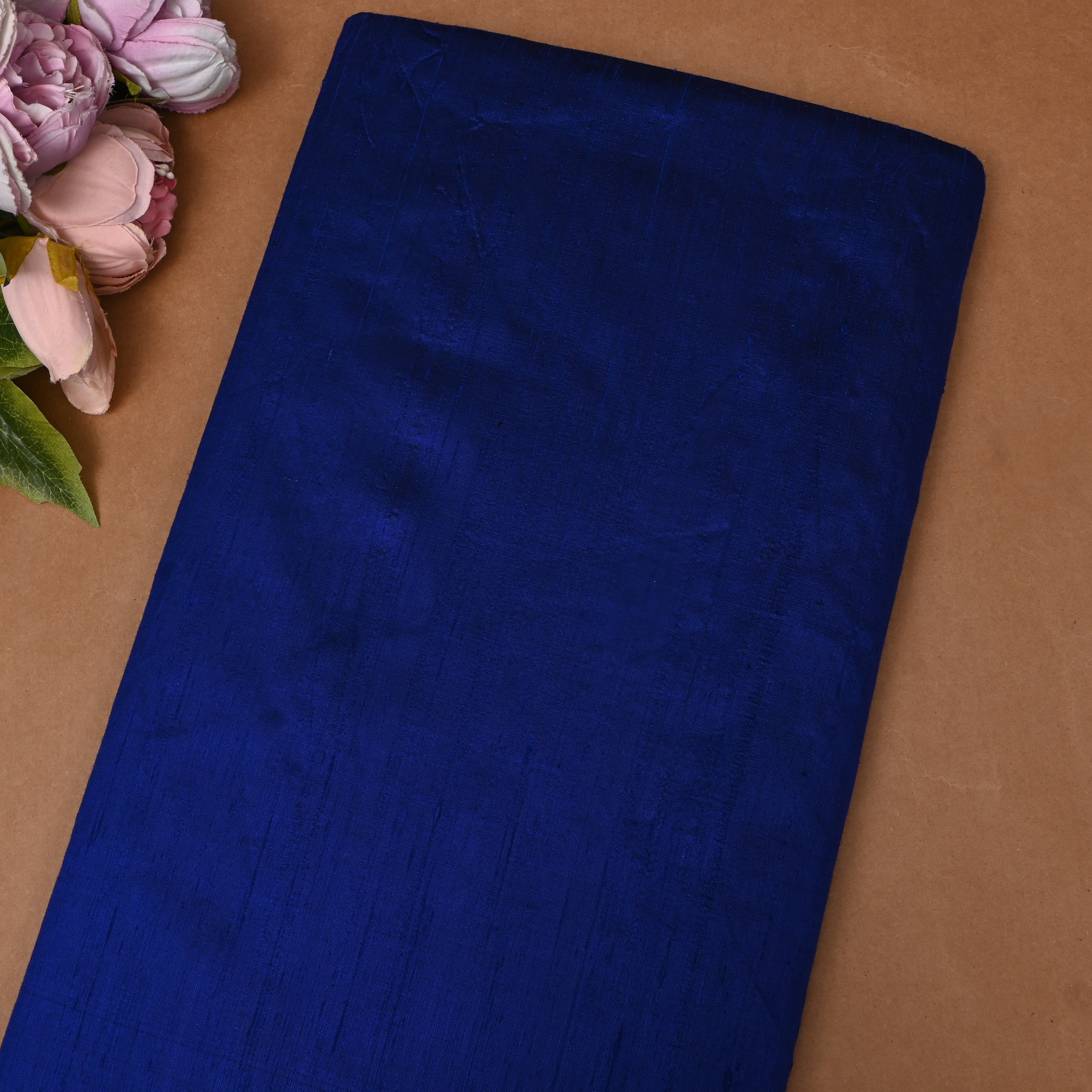 Royal Blue Plain Silk Fabric