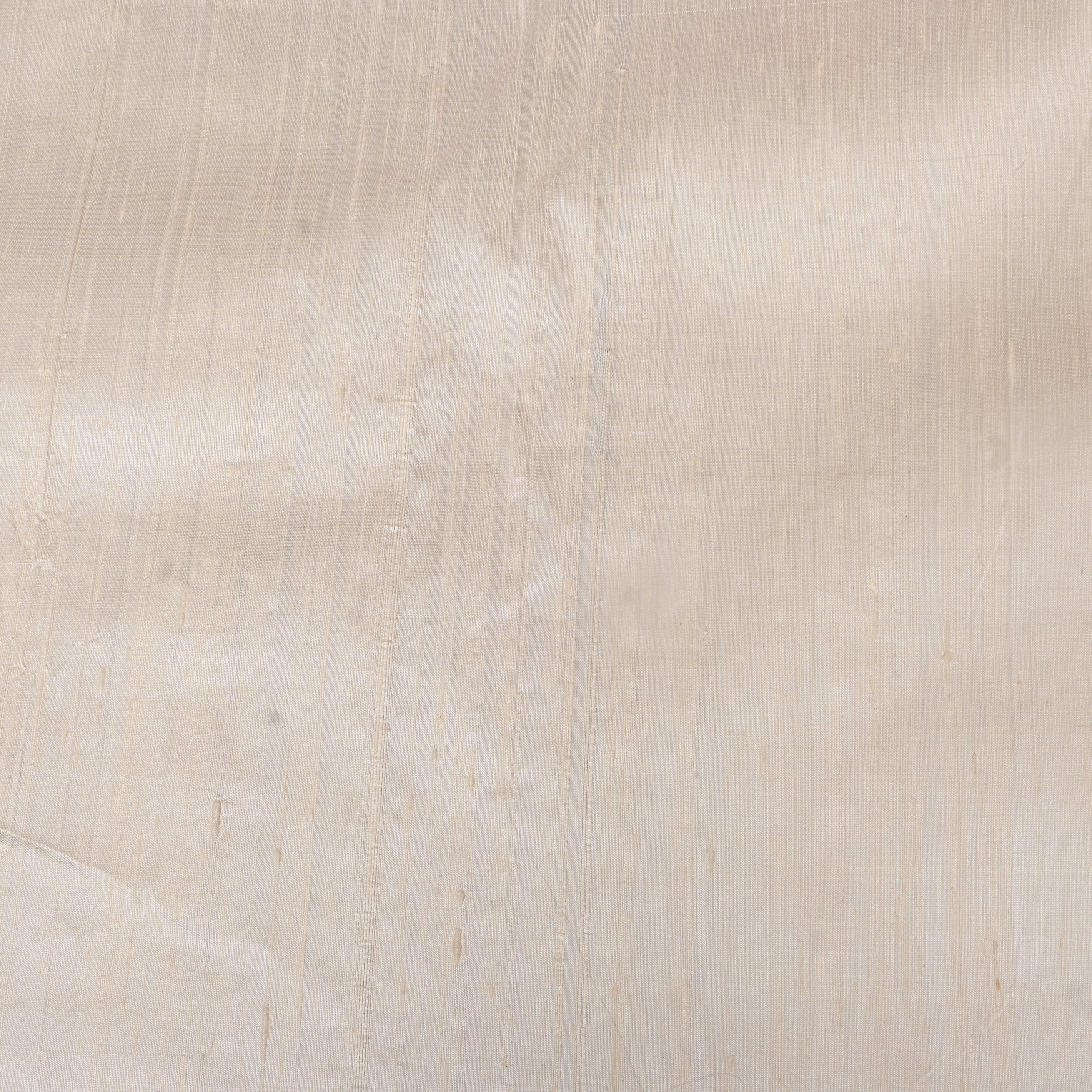 Ivory Cream Plain Silk Fabric