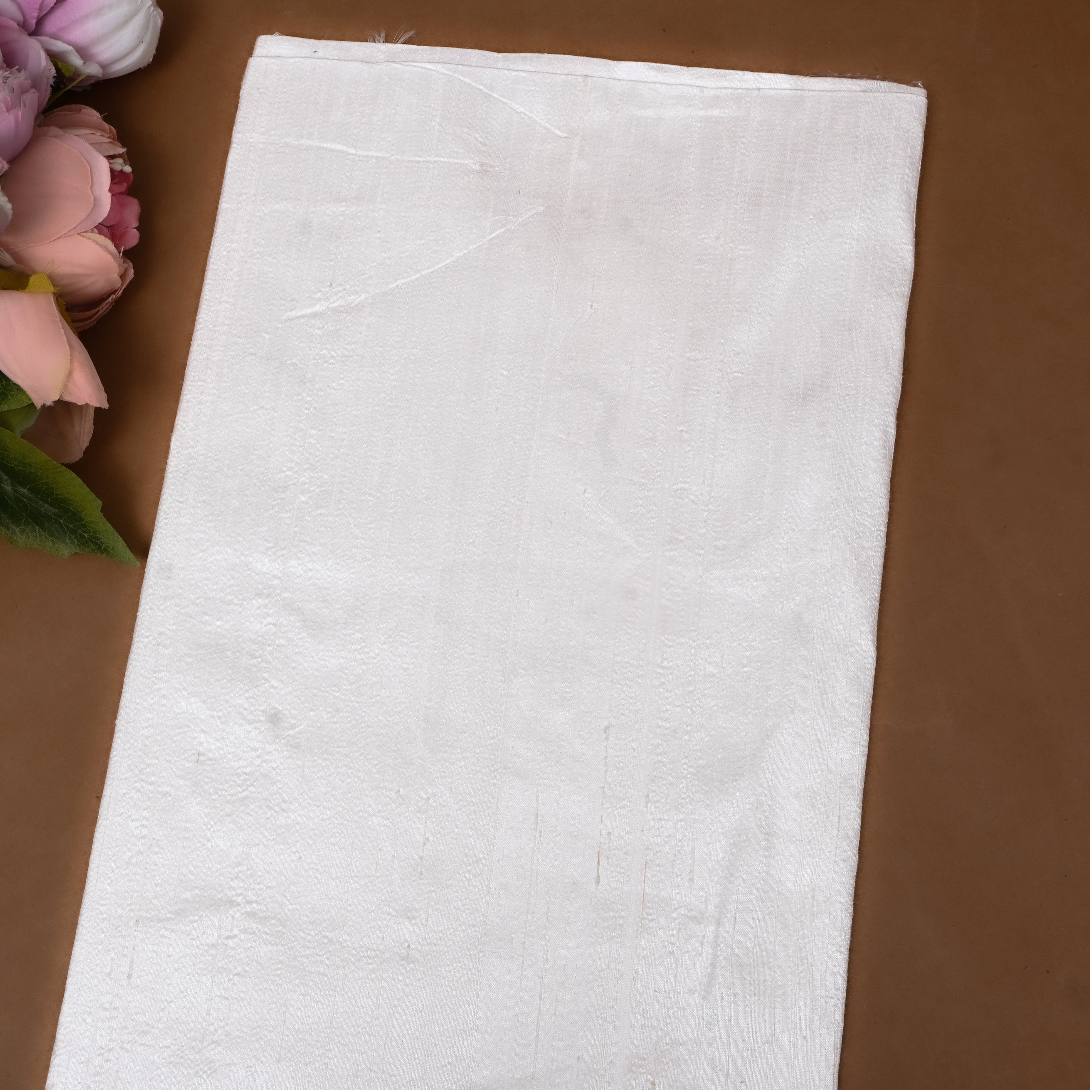 Pearl White Pure Silk