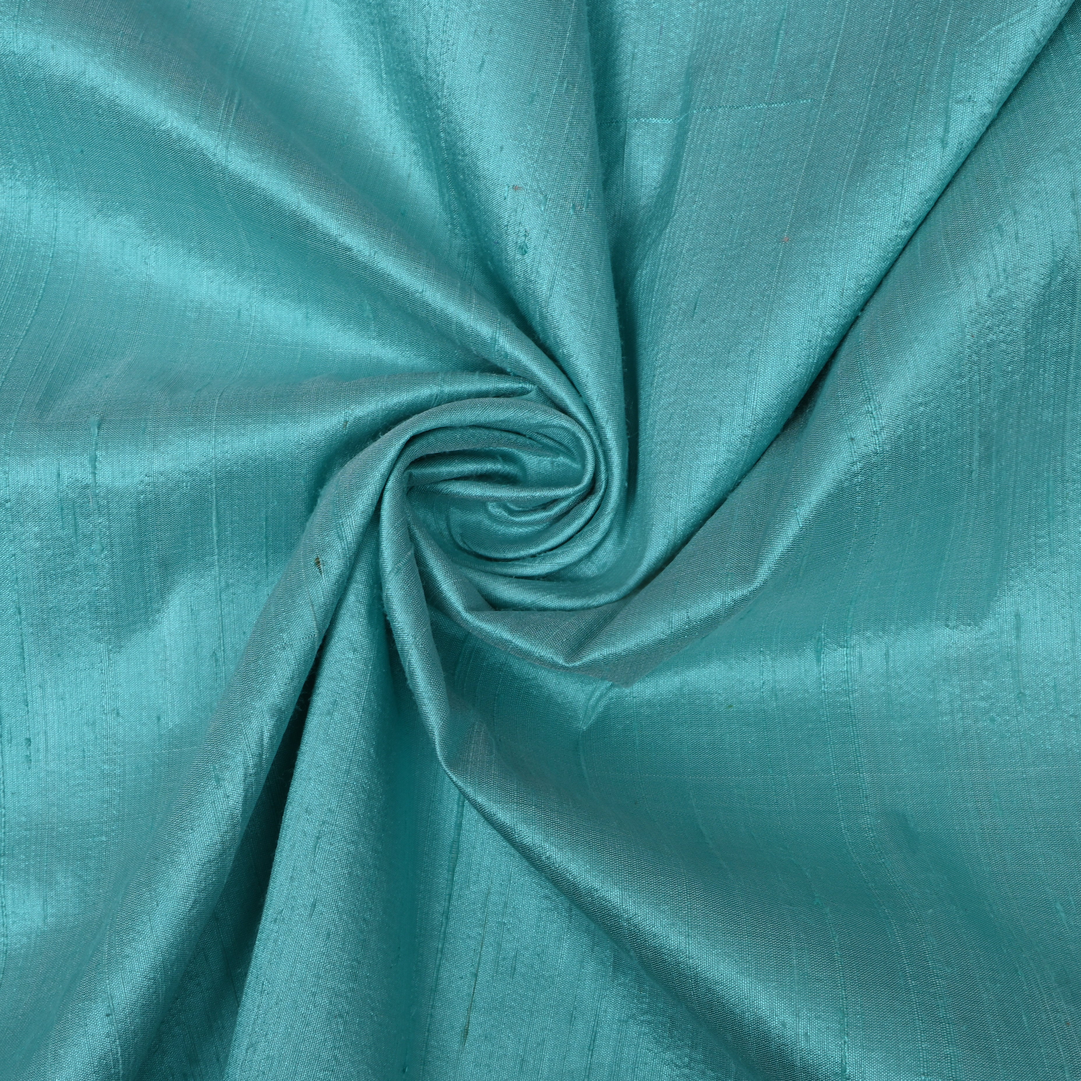 Turquoise Blue Glossy Silk