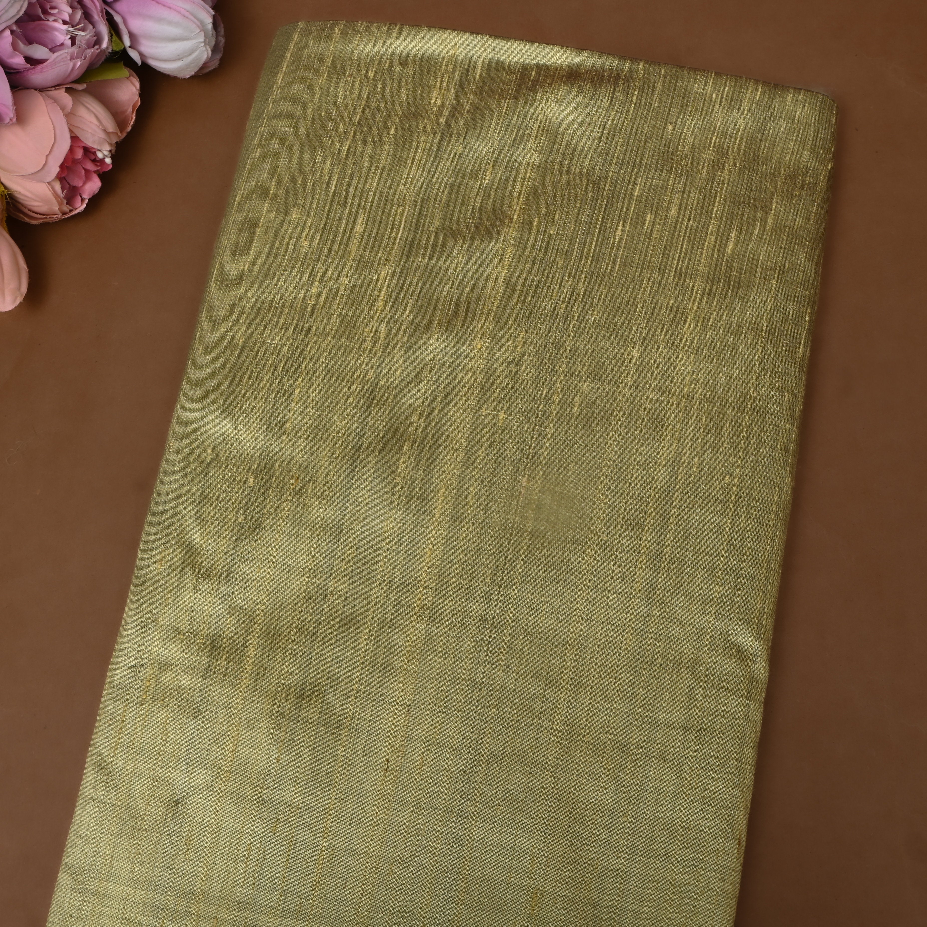 Antique Gold Shimmer Silk