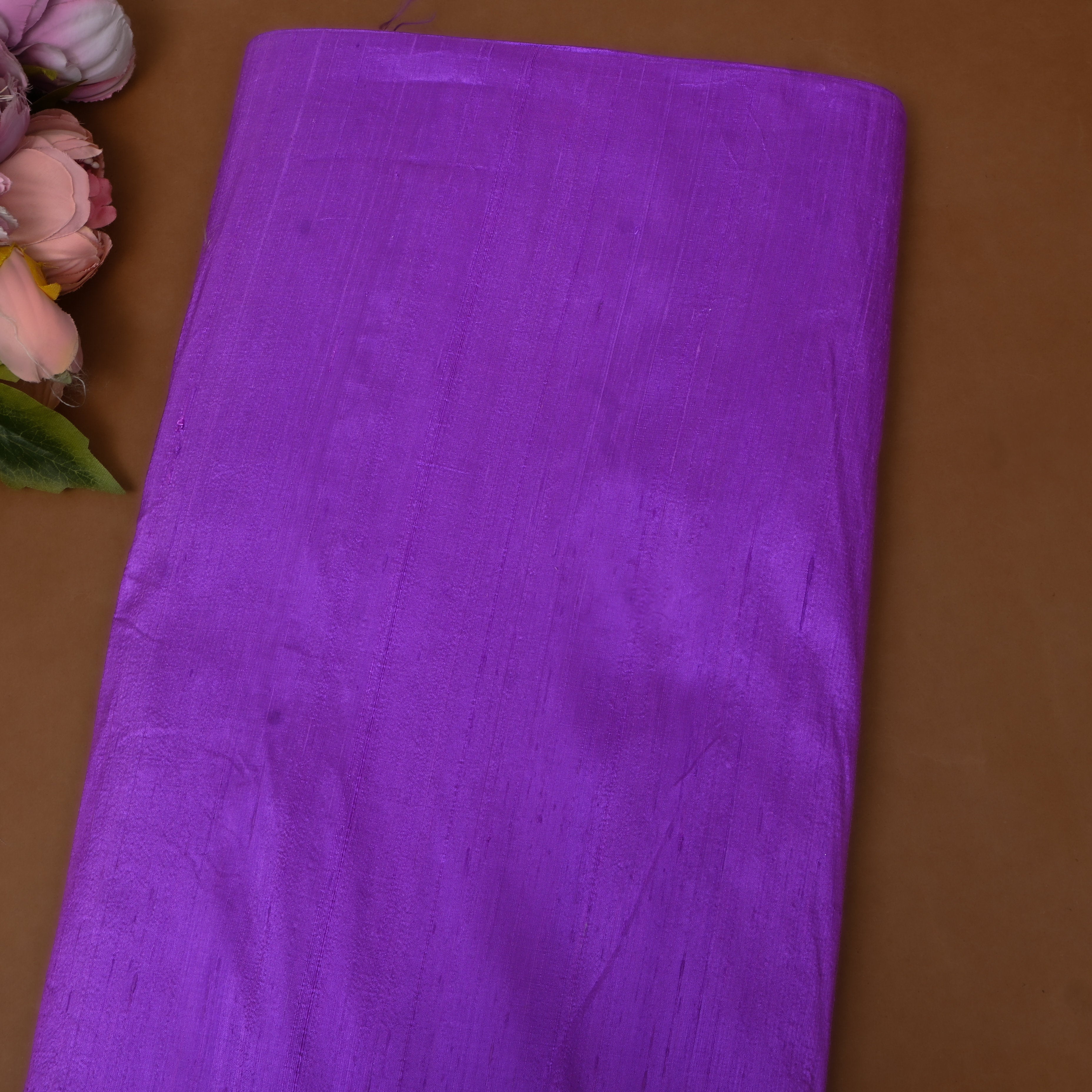 Bright Violet Plain Silk