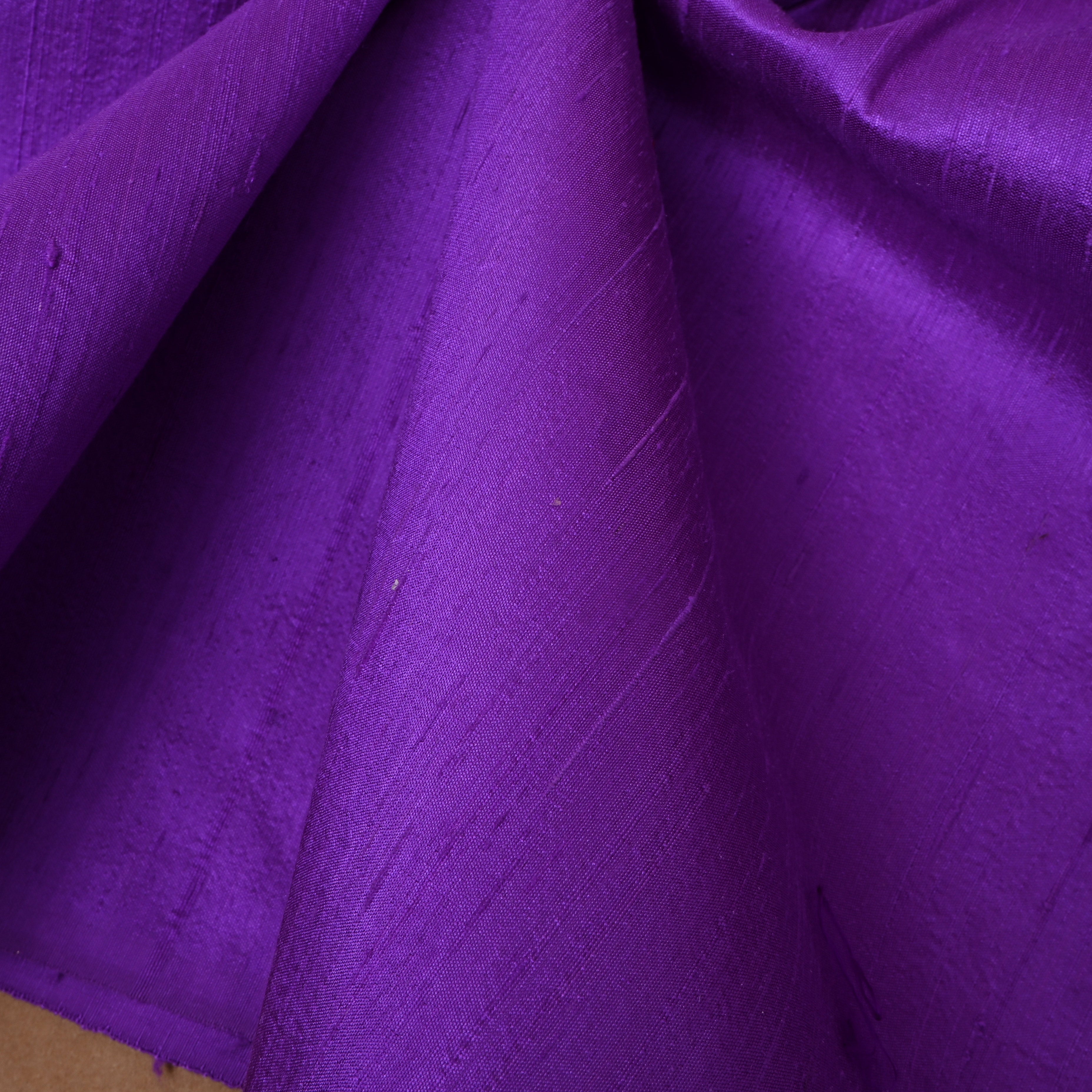 Bright Violet Plain Silk